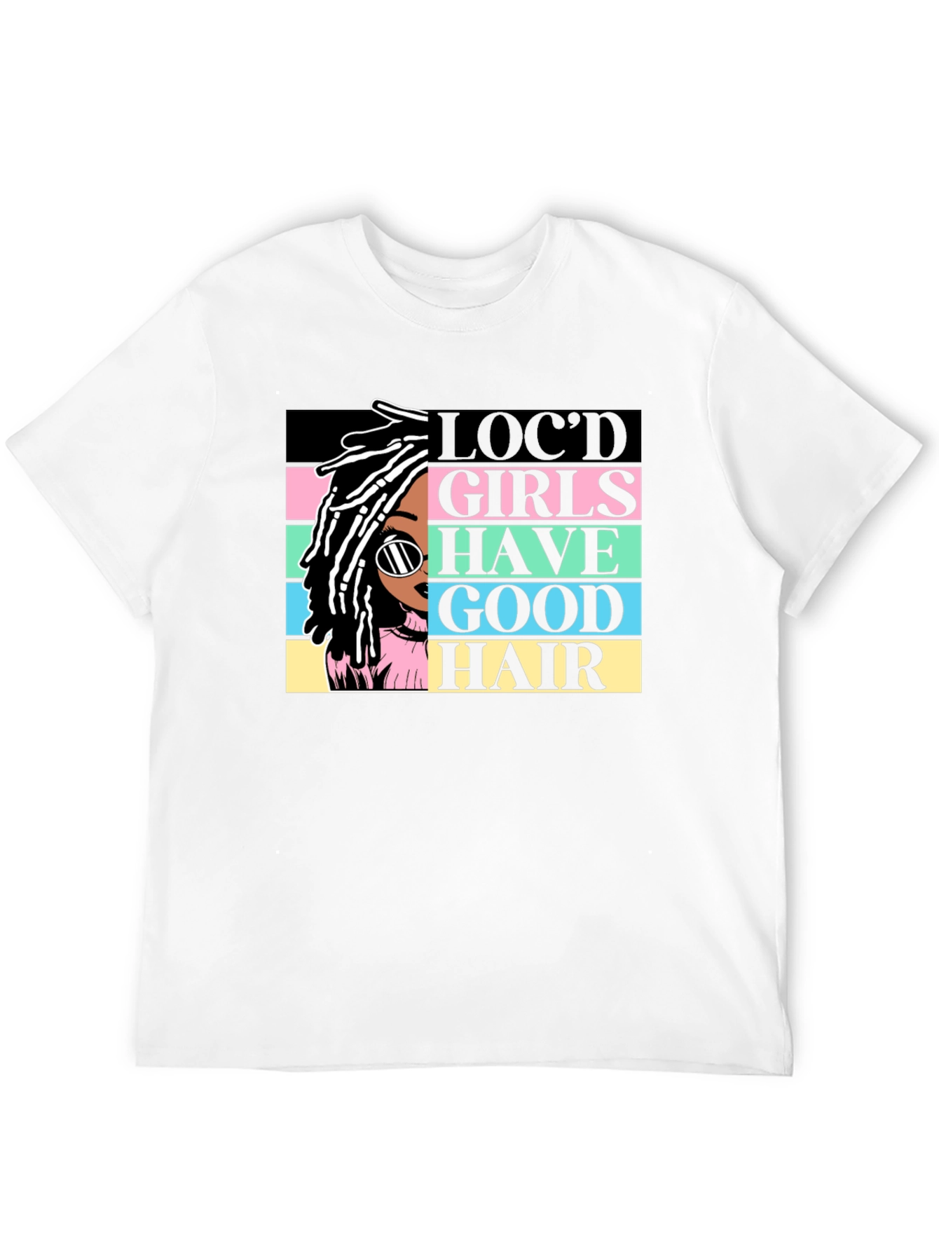 Camiseta Negra - Chica Locd Good Hair