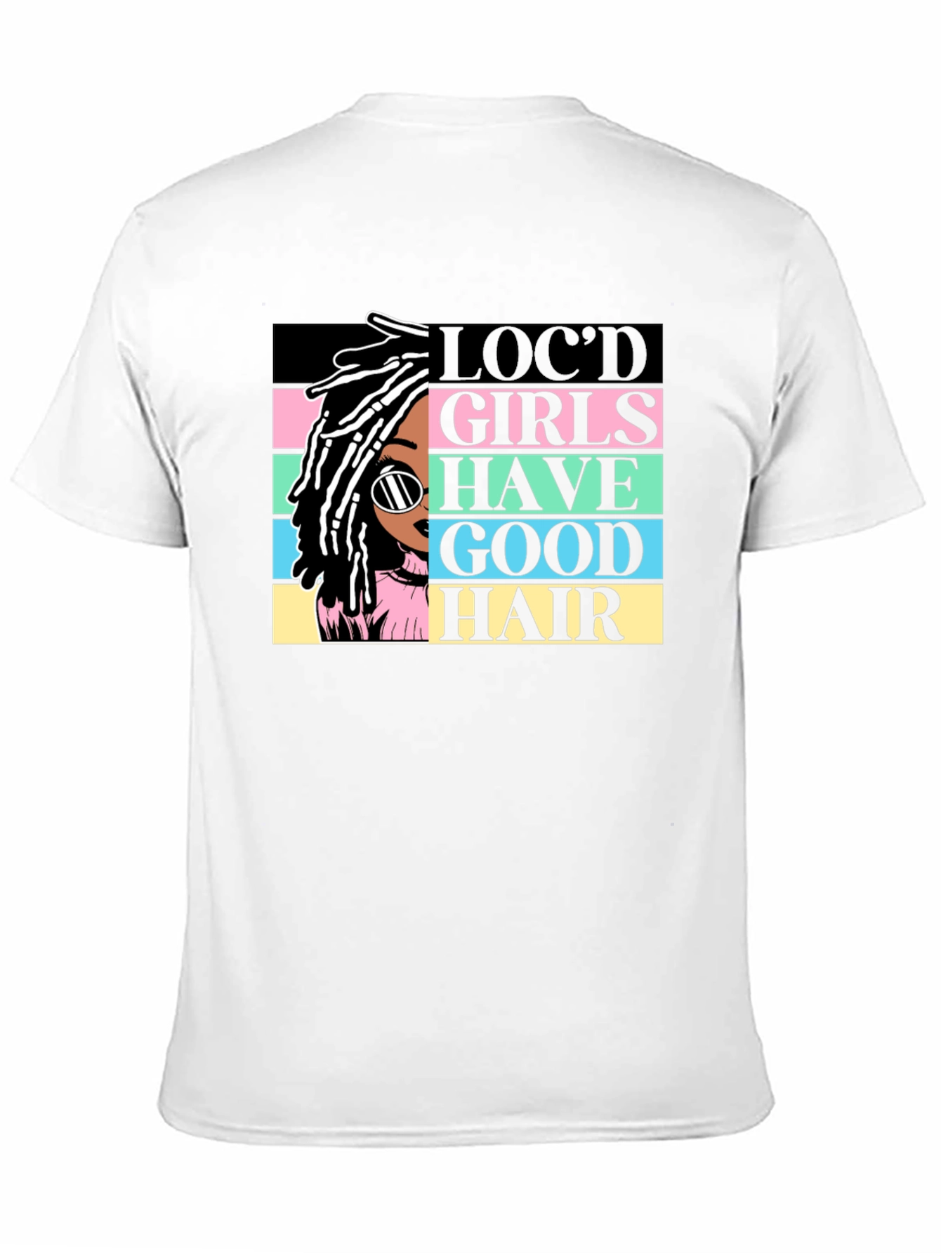 Camiseta Negra - Chica Locd Good Hair