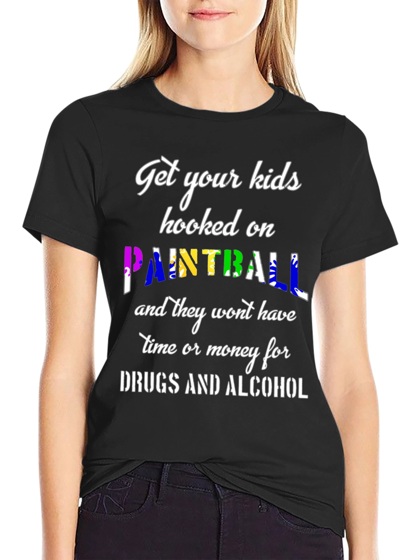 Camiseta Negra: ¡Engancha a tus Hijos al Paintball!