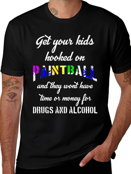 Camiseta Negra: ¡Engancha a tus Hijos al Paintball!
