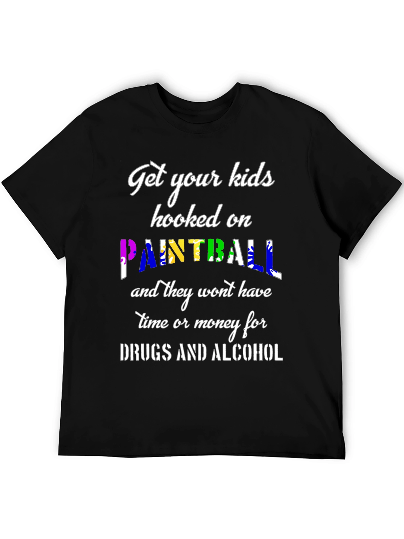 Camiseta Negra: ¡Engancha a tus Hijos al Paintball!
