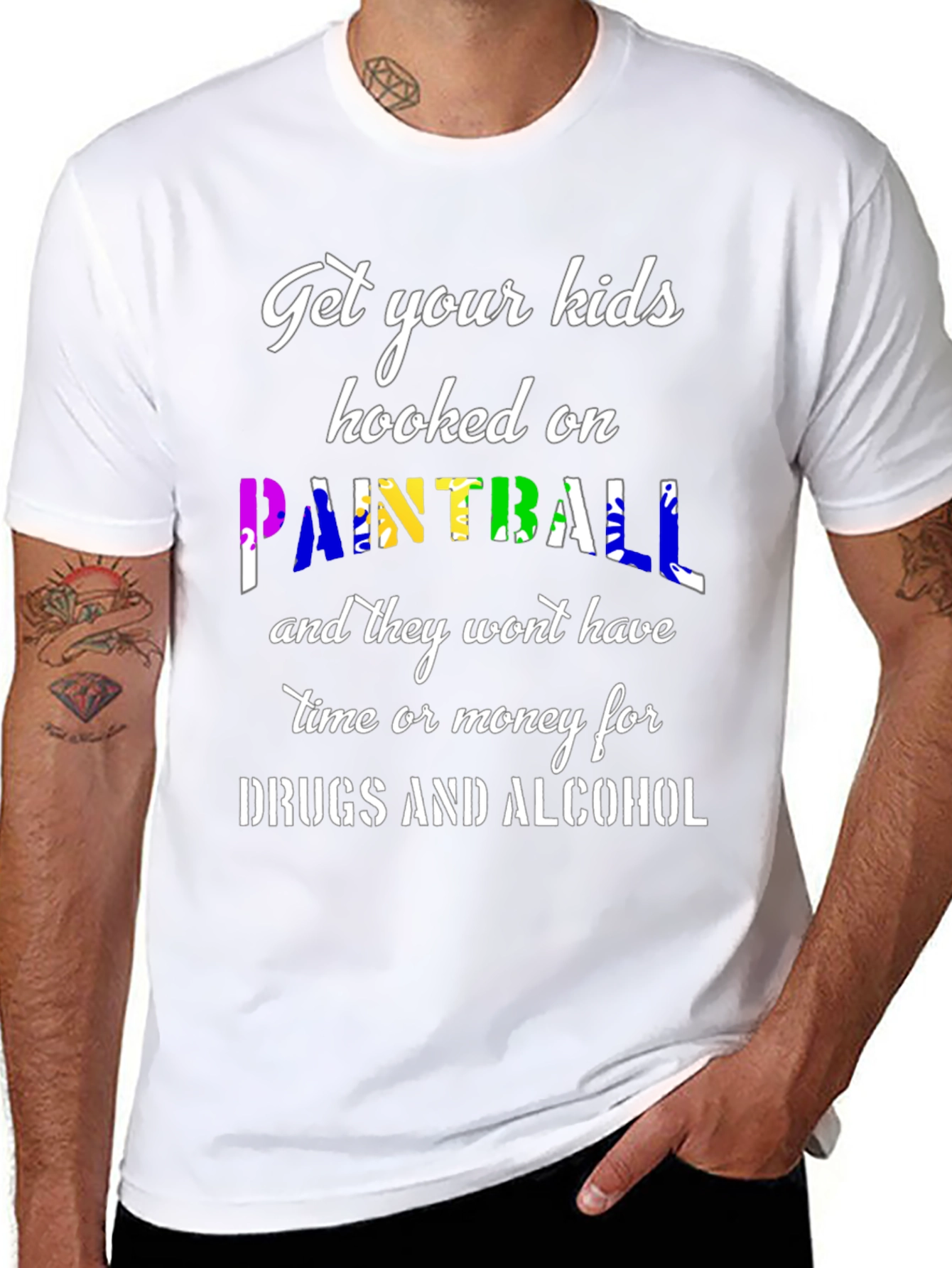 Camiseta Negra: ¡Engancha a tus Hijos al Paintball!