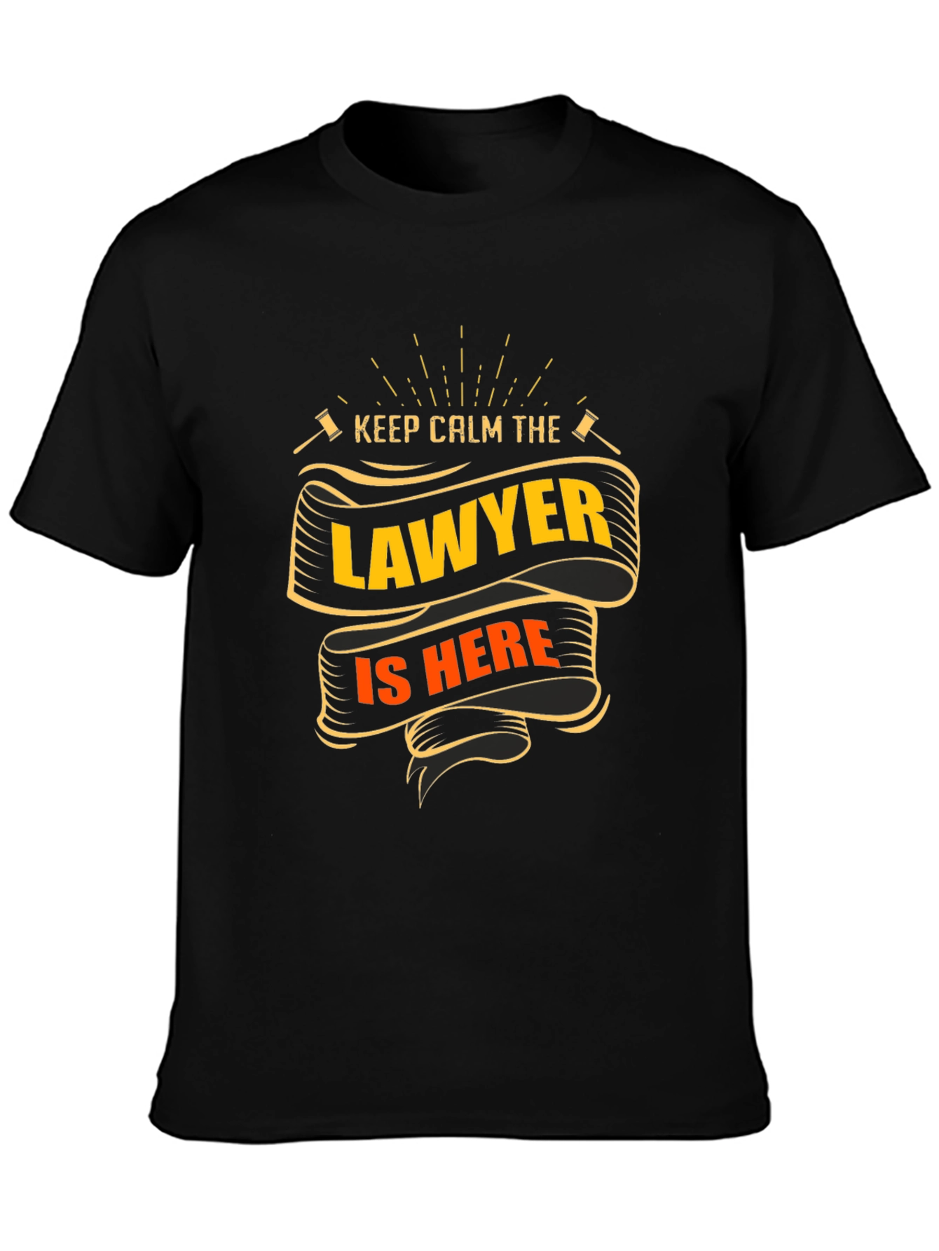 Camiseta Negra Abogado - Mantén la Calma
