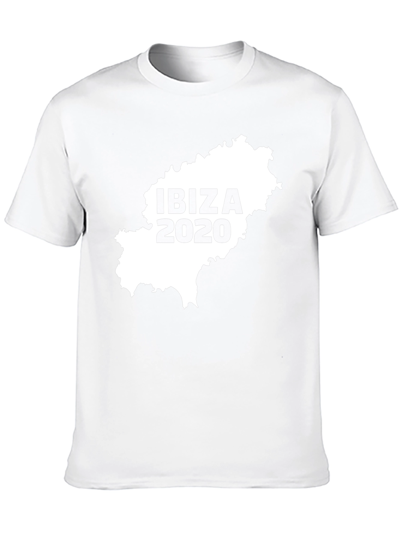Camiseta Hombre Ibiza 2020 Mapa España Algodón