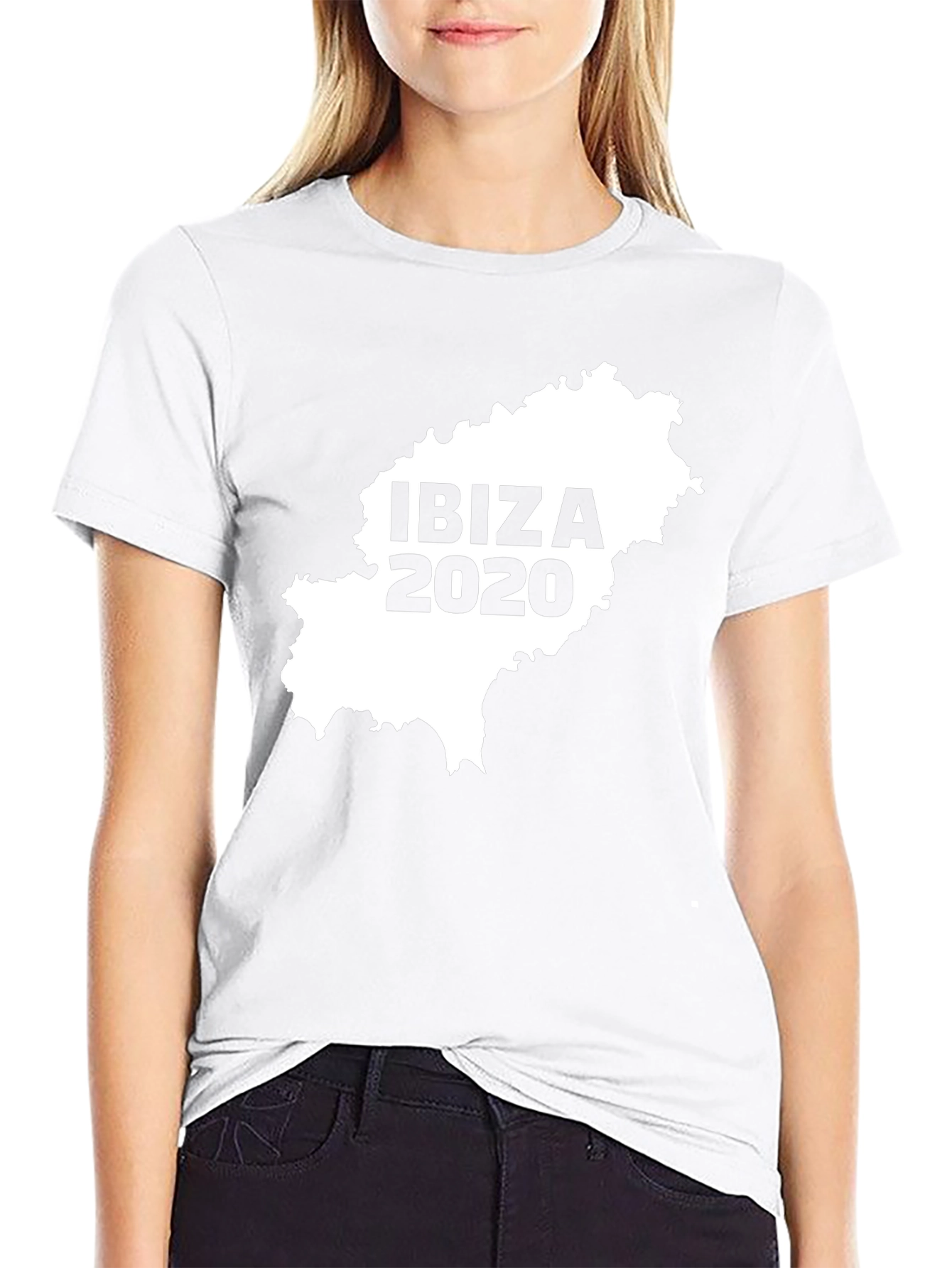 Camiseta Hombre Ibiza 2020 Mapa España Algodón
