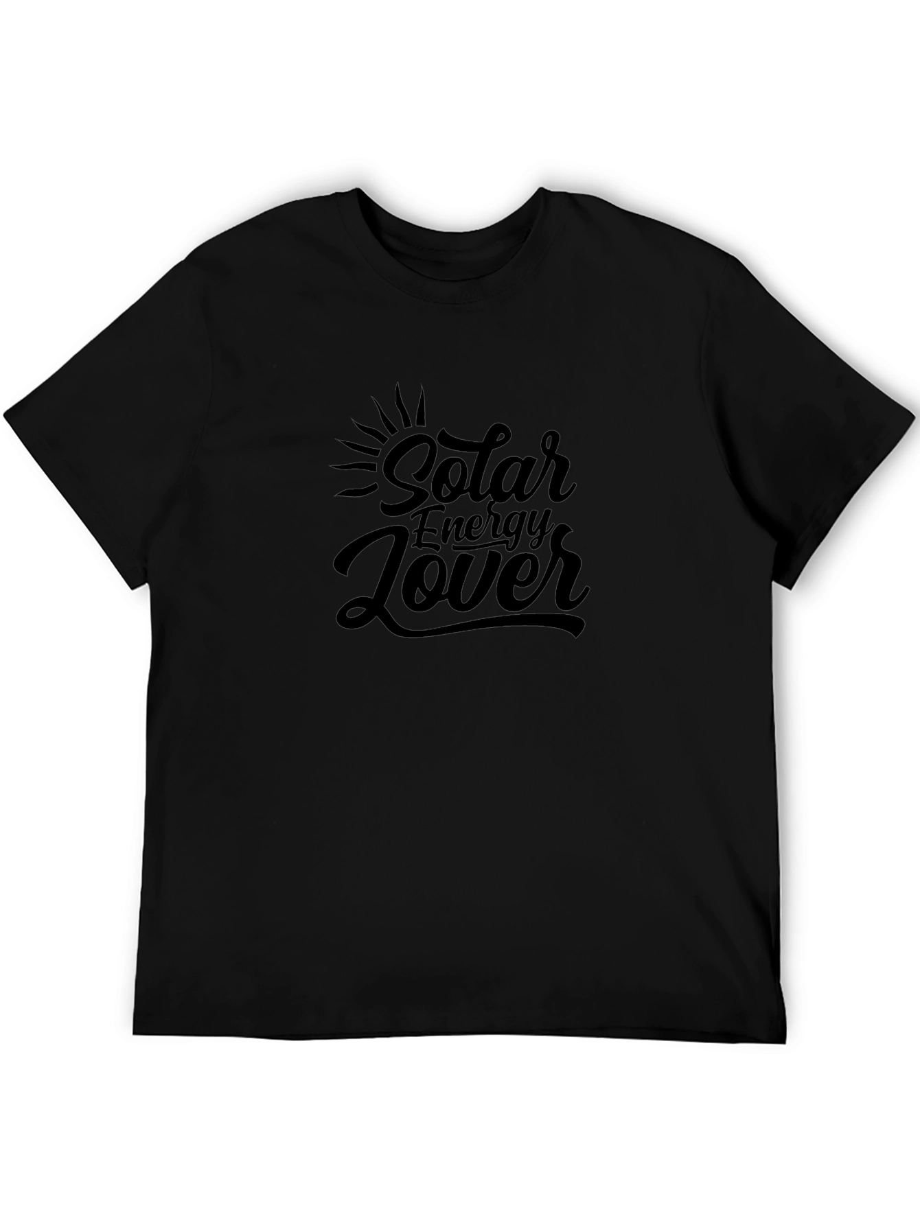 Camiseta Negra Amante Energía Solar