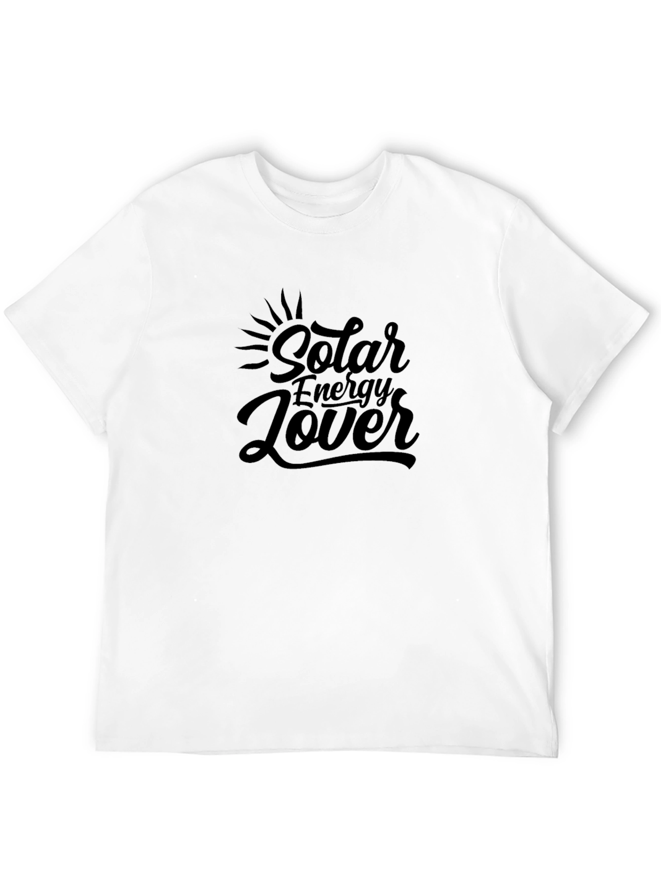 Camiseta Negra Amante Energía Solar