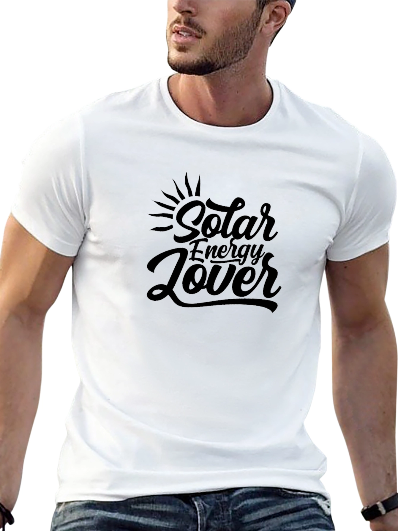 Camiseta Negra Amante Energía Solar