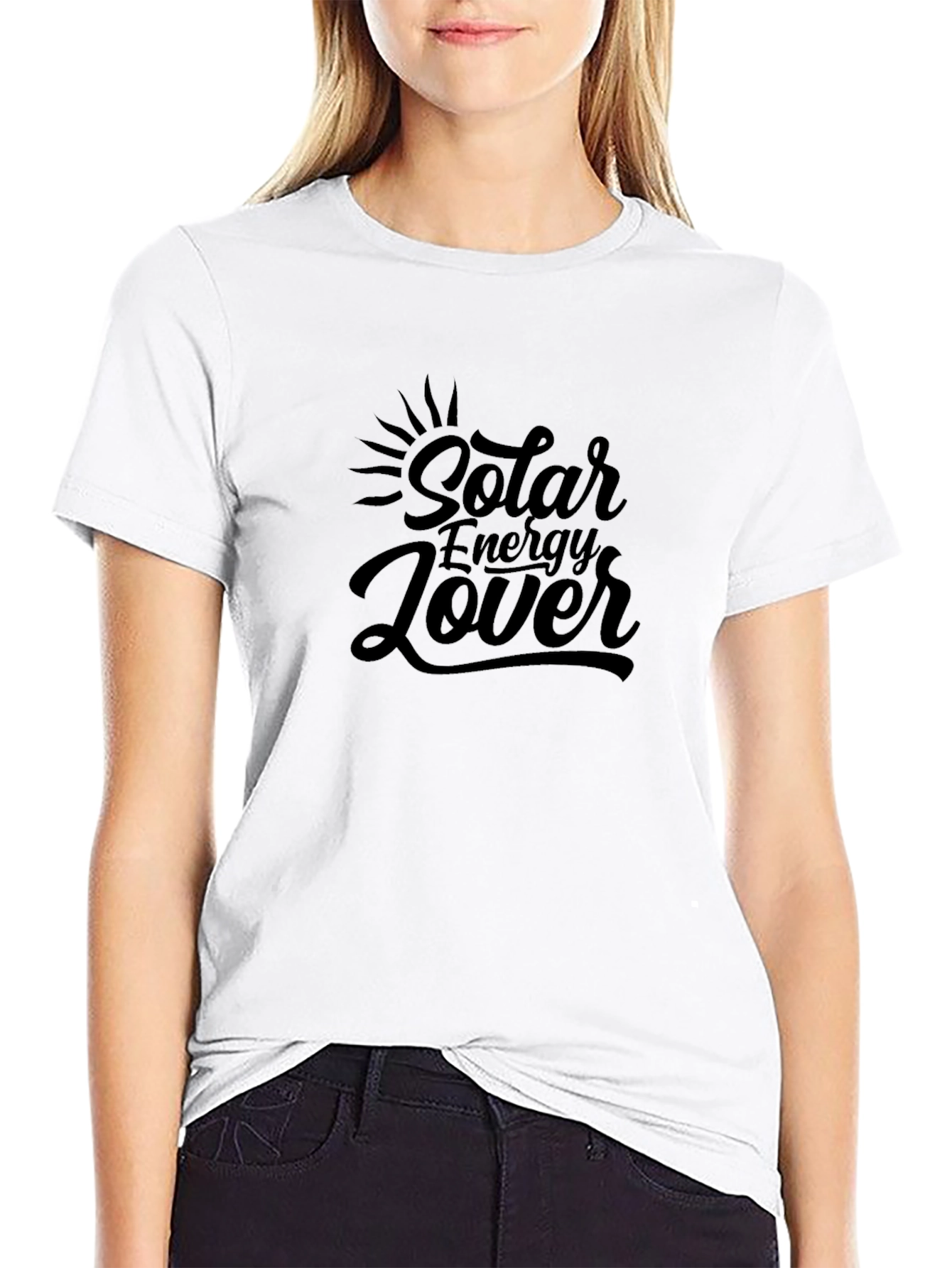 Camiseta Negra Amante Energía Solar