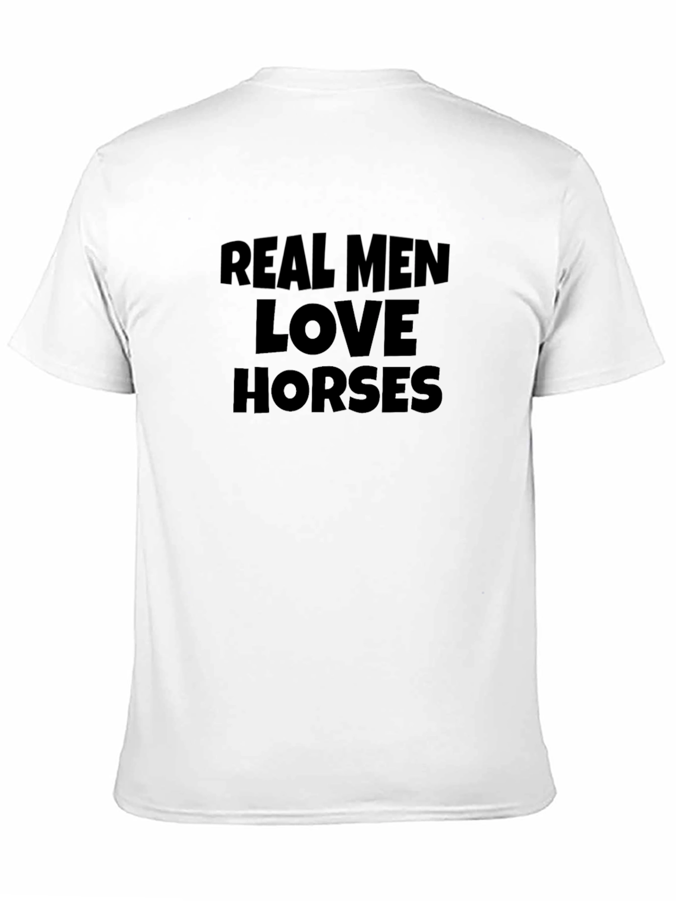 Camiseta Negra Real Men Love Horses