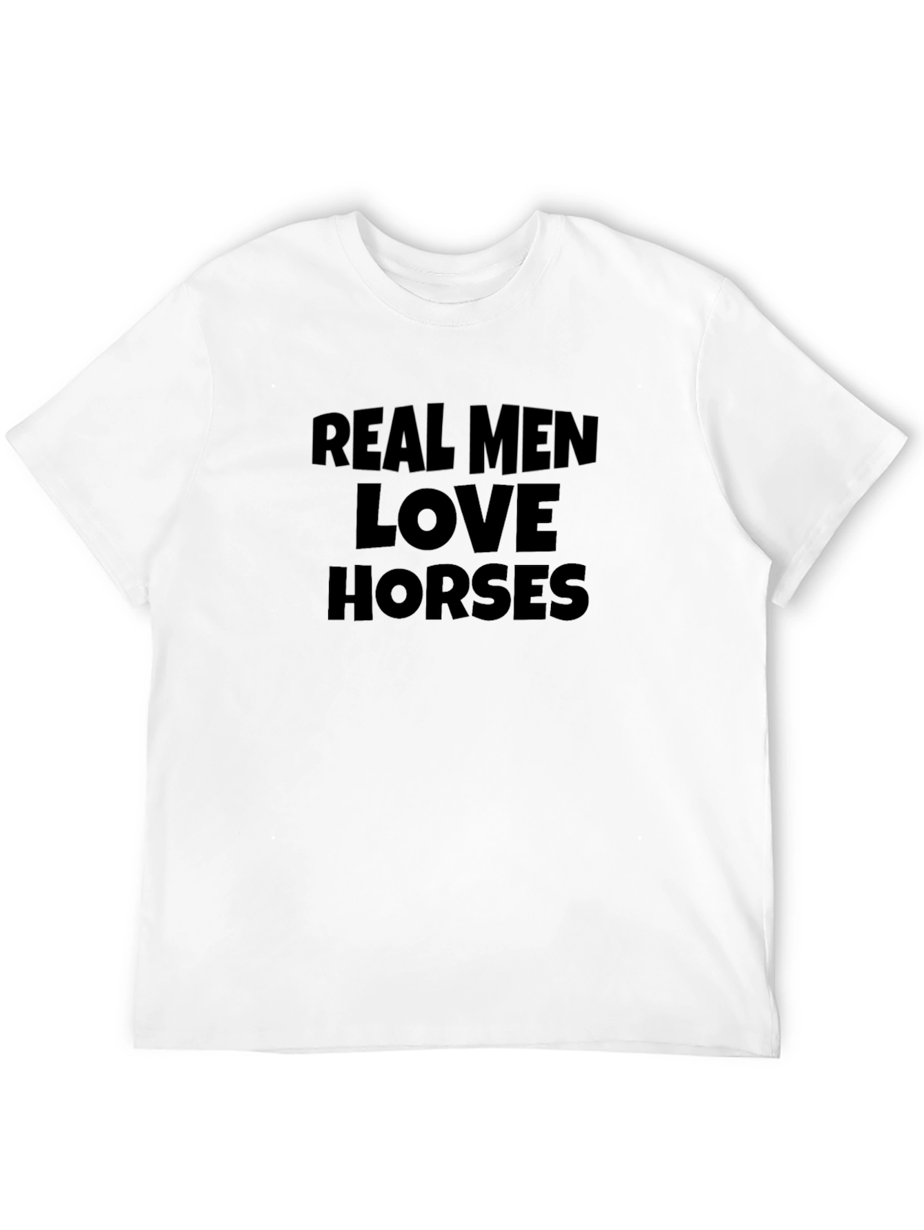 Camiseta Negra Real Men Love Horses