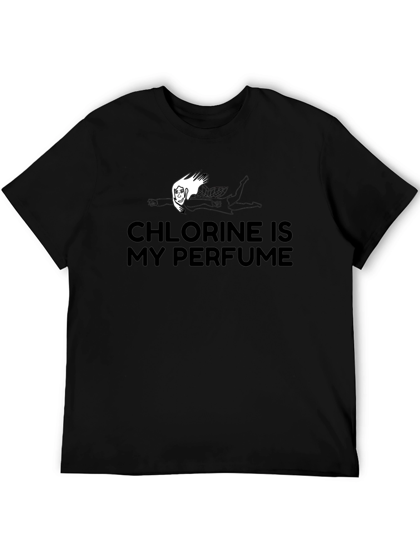 Camiseta Negra: Cloro es mi Perfume