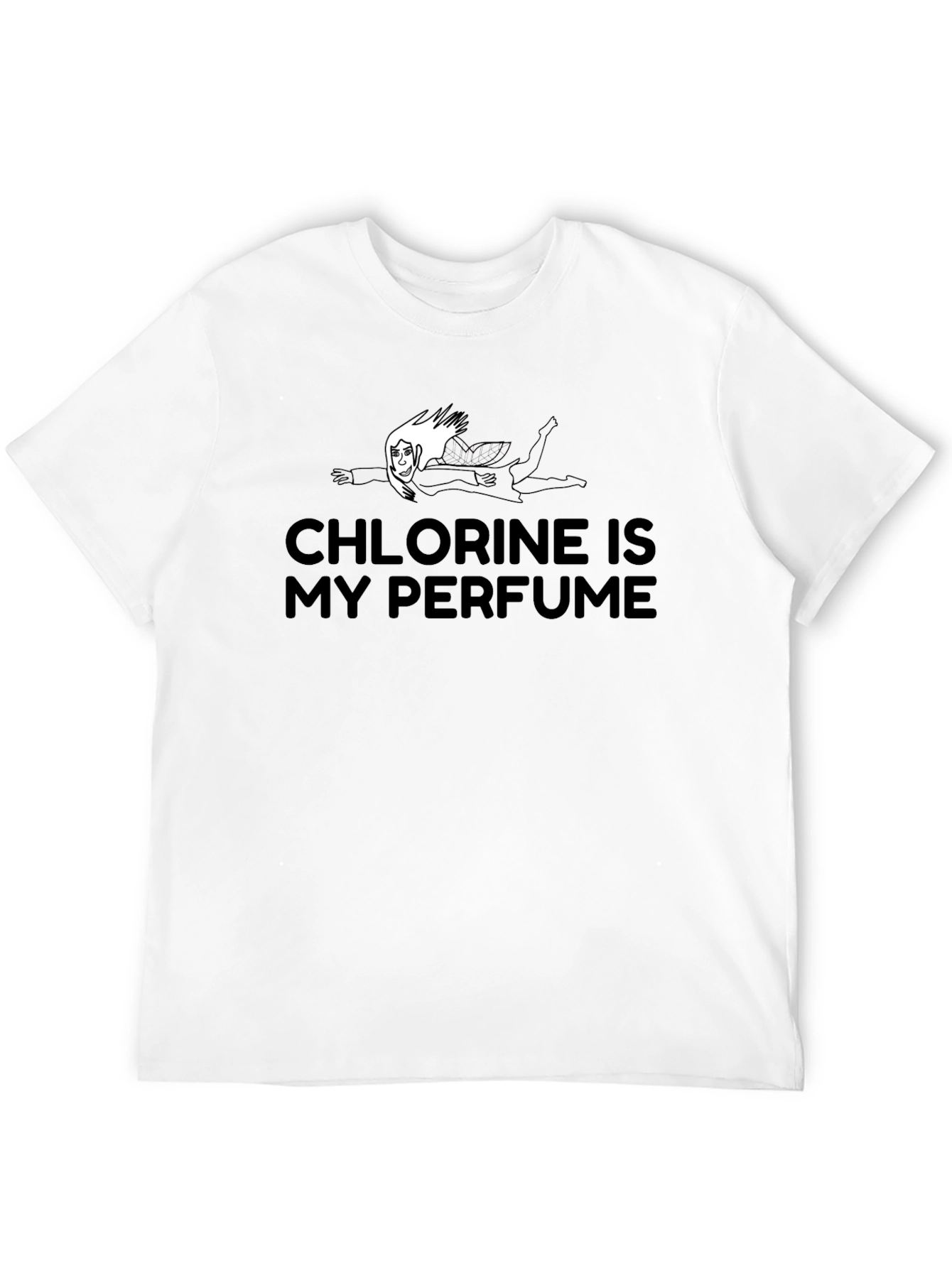 Camiseta Negra: Cloro es mi Perfume
