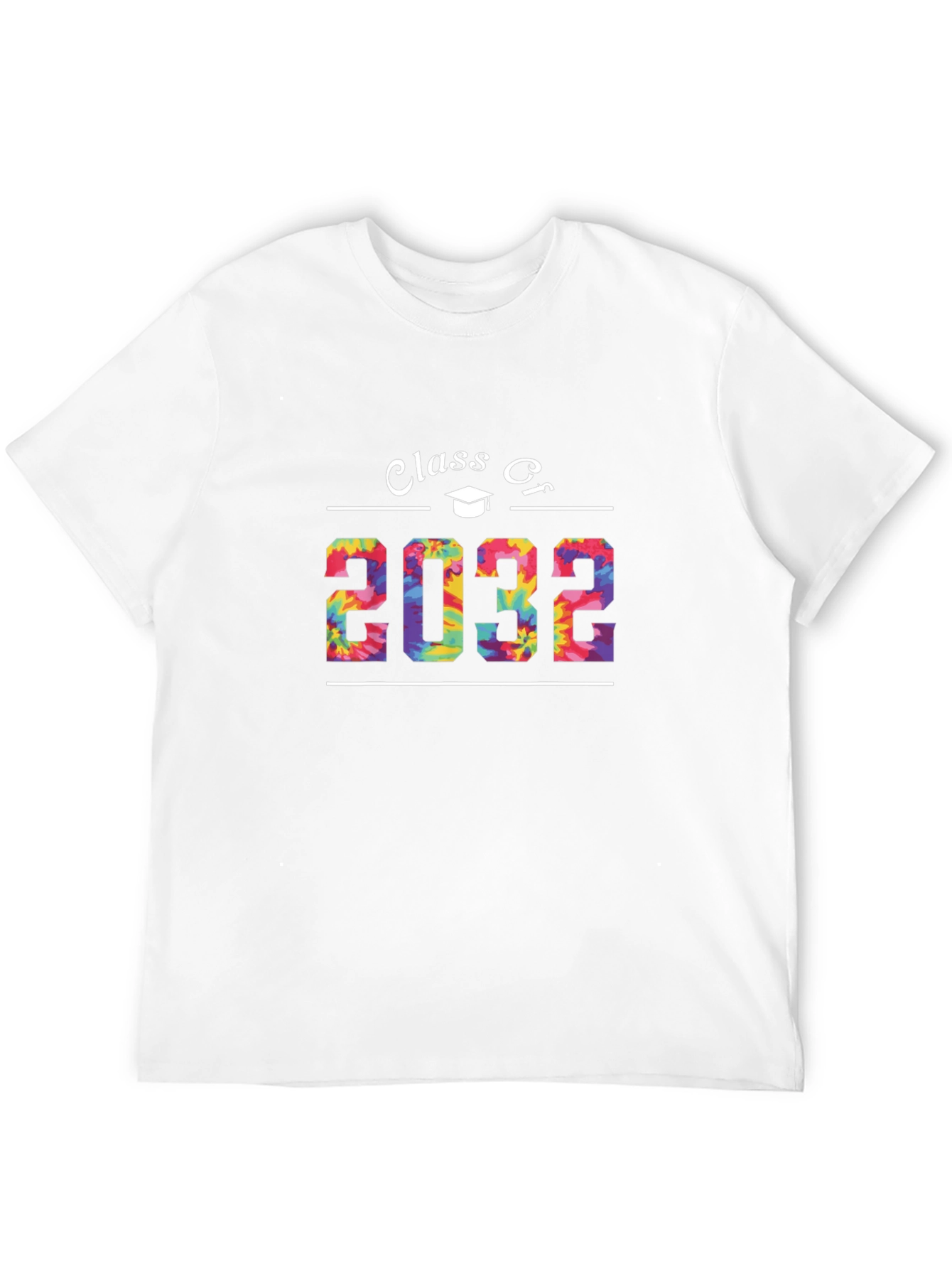 Camiseta Negra Clase de 2032 Diseño Tie-Dye