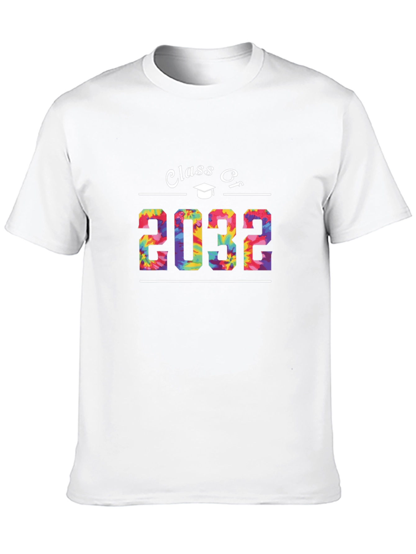 Camiseta Negra Clase de 2032 Diseño Tie-Dye