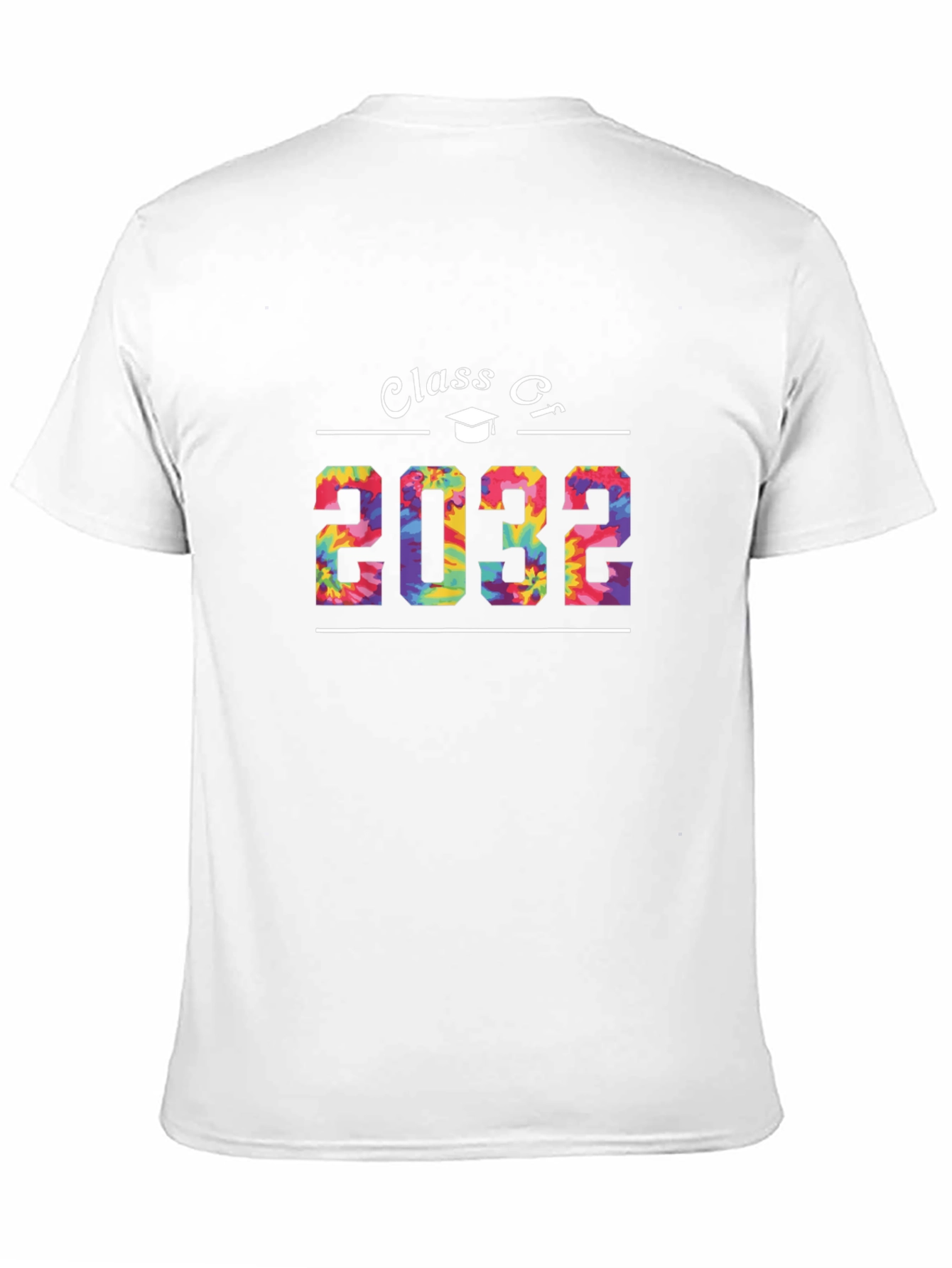 Camiseta Negra Clase de 2032 Diseño Tie-Dye