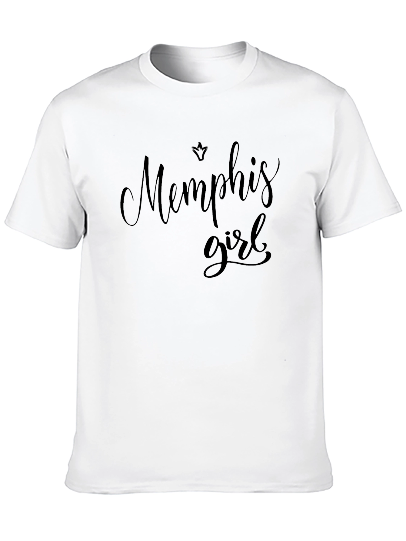 Camiseta Negra Memphis Girl Estilo Casual