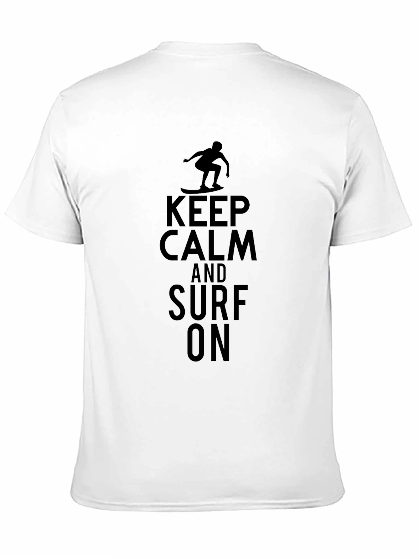 Camiseta Negra Keep Calm and Surf On