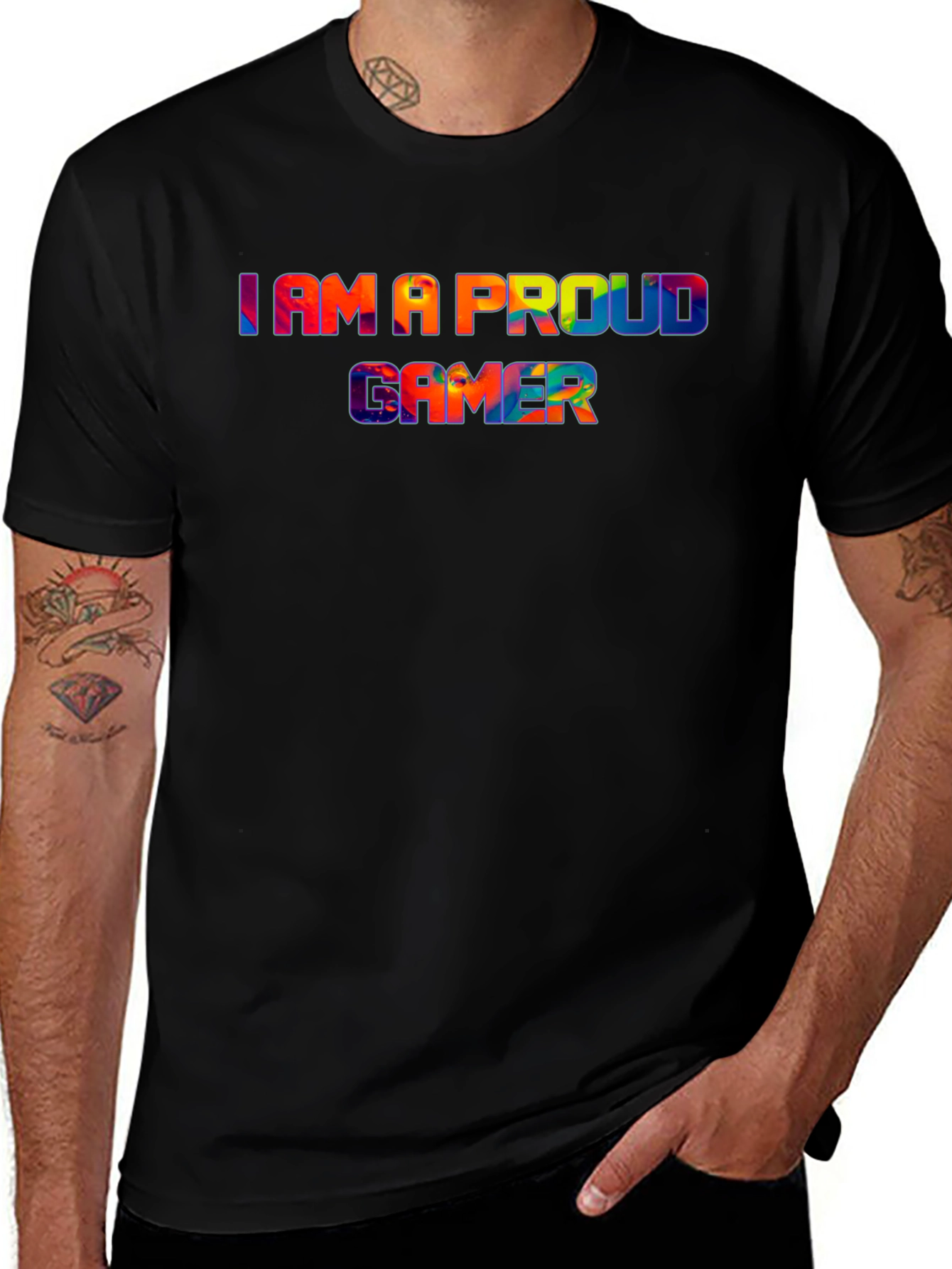 Camiseta Negra - Soy Un Jugador Orgulloso
