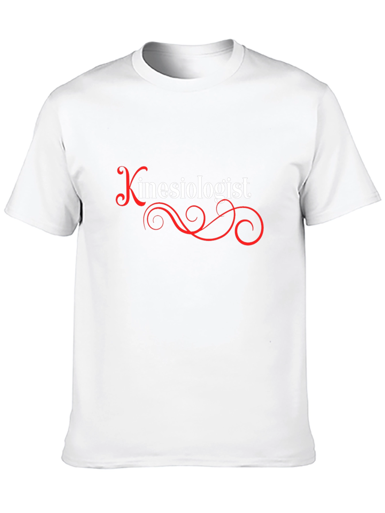 Camiseta Negra Kinesiólogo Diseño Elegante