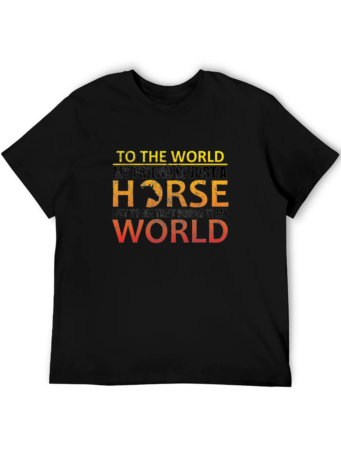 Camiseta Hombre Mi Caballo Mi Mundo