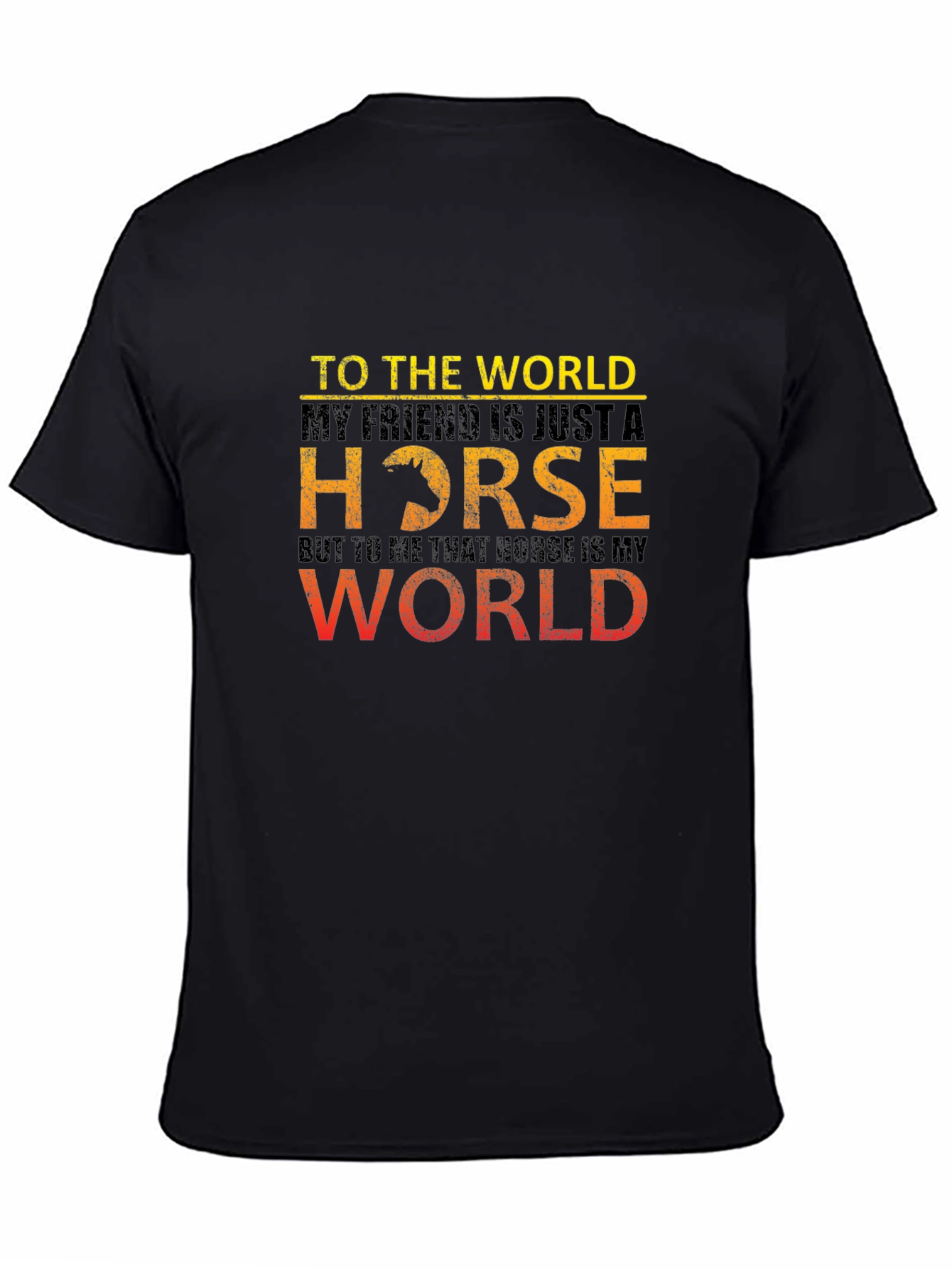 Camiseta Hombre Mi Caballo Mi Mundo