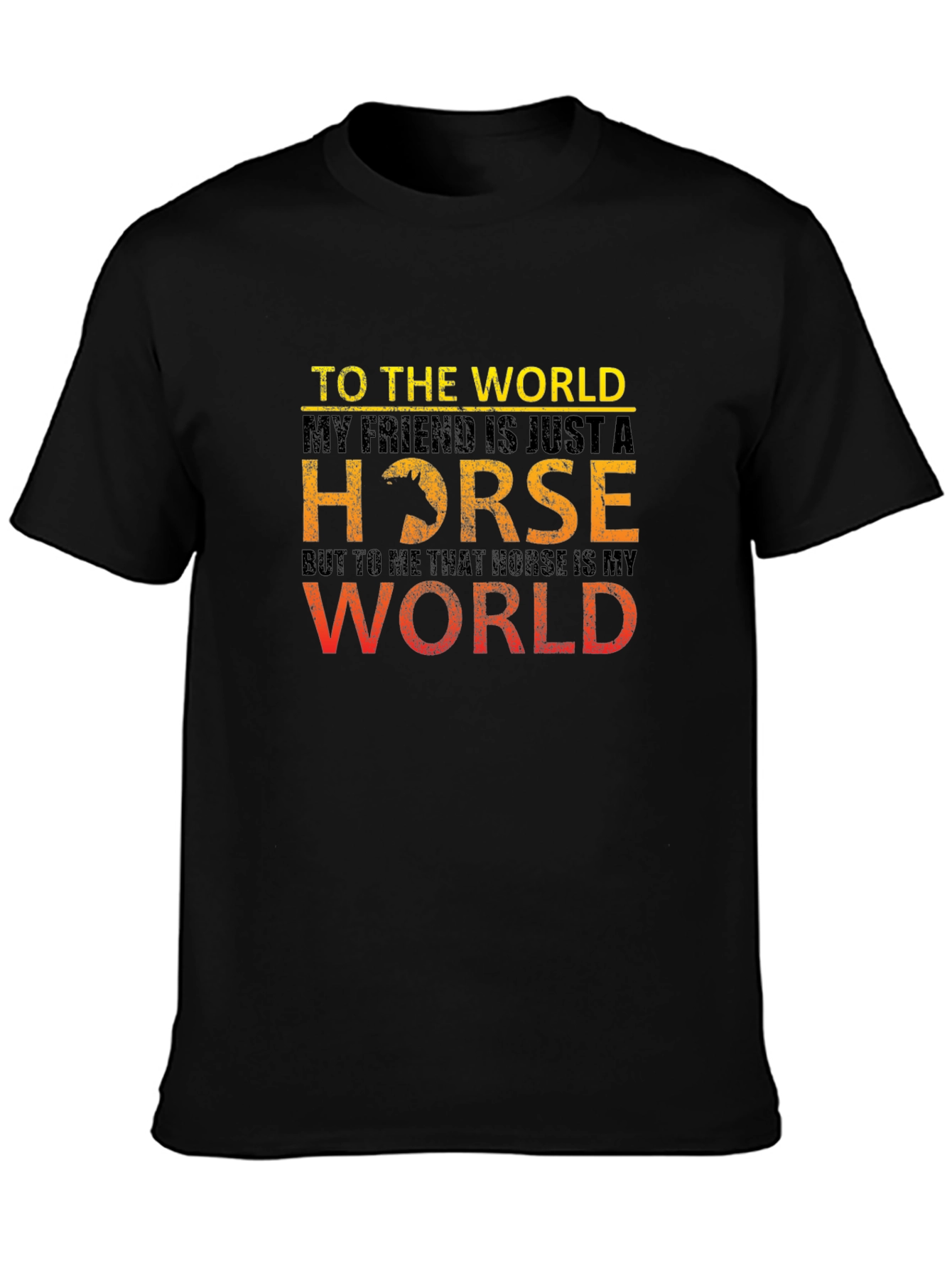 Camiseta Hombre Mi Caballo Mi Mundo