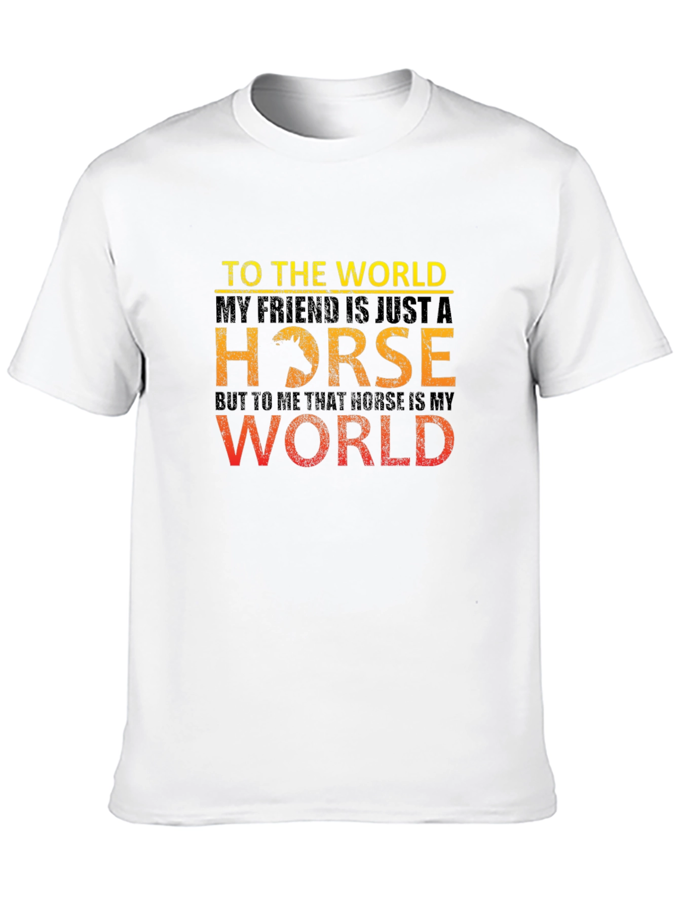Camiseta Hombre Mi Caballo Mi Mundo
