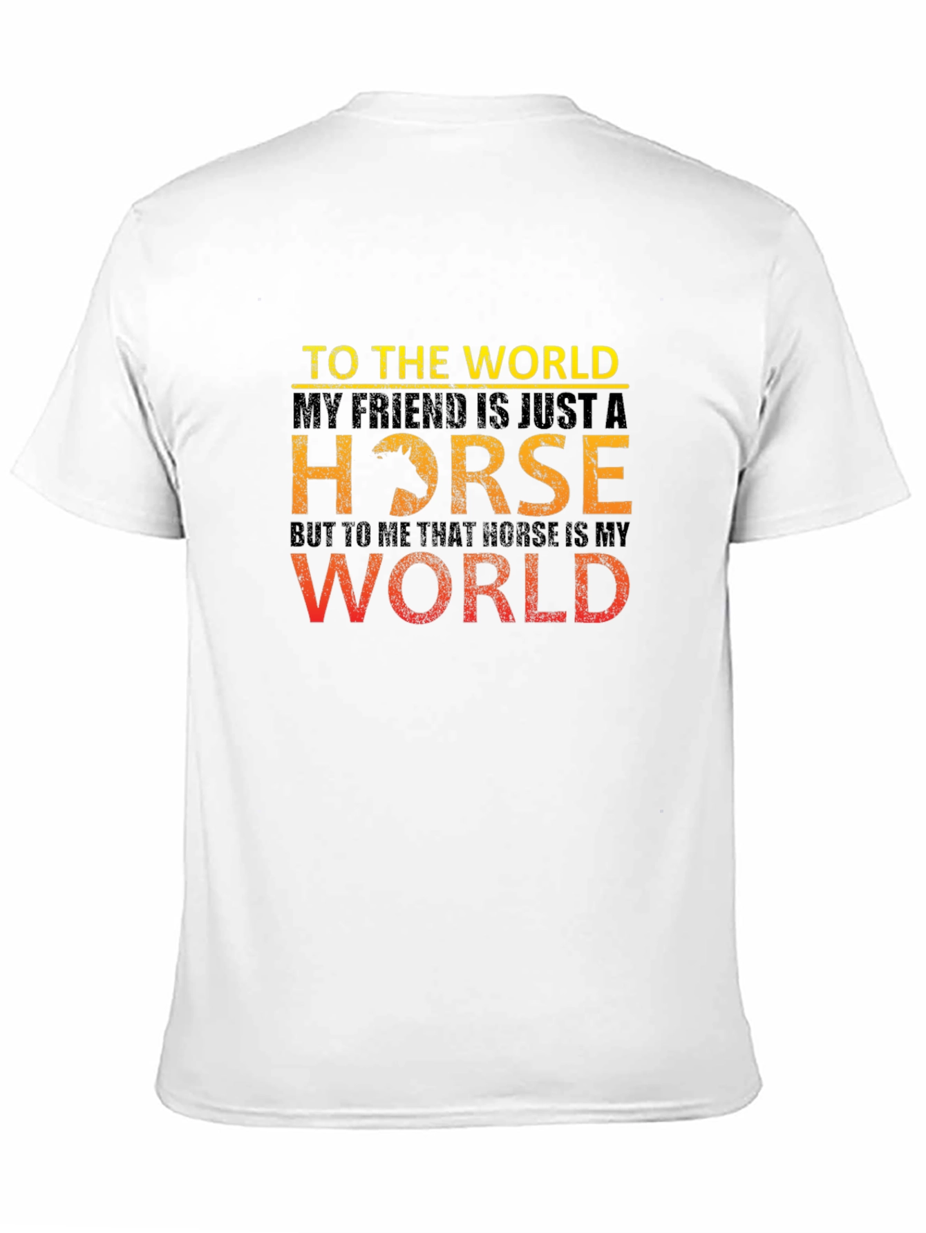 Camiseta Hombre Mi Caballo Mi Mundo