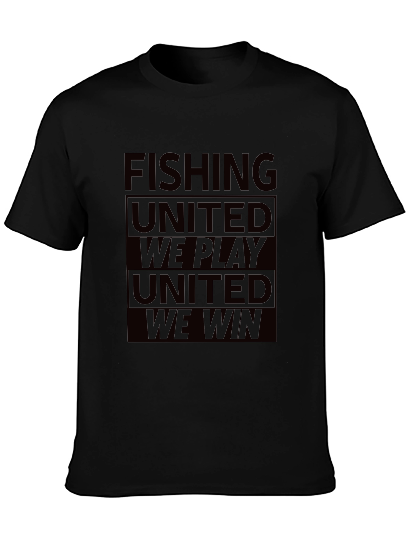 Camiseta Negra: Pesca Unida - Jugamos Ganamos