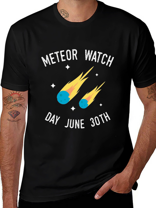 Camiseta Negra Meteor Watch Day June 30th