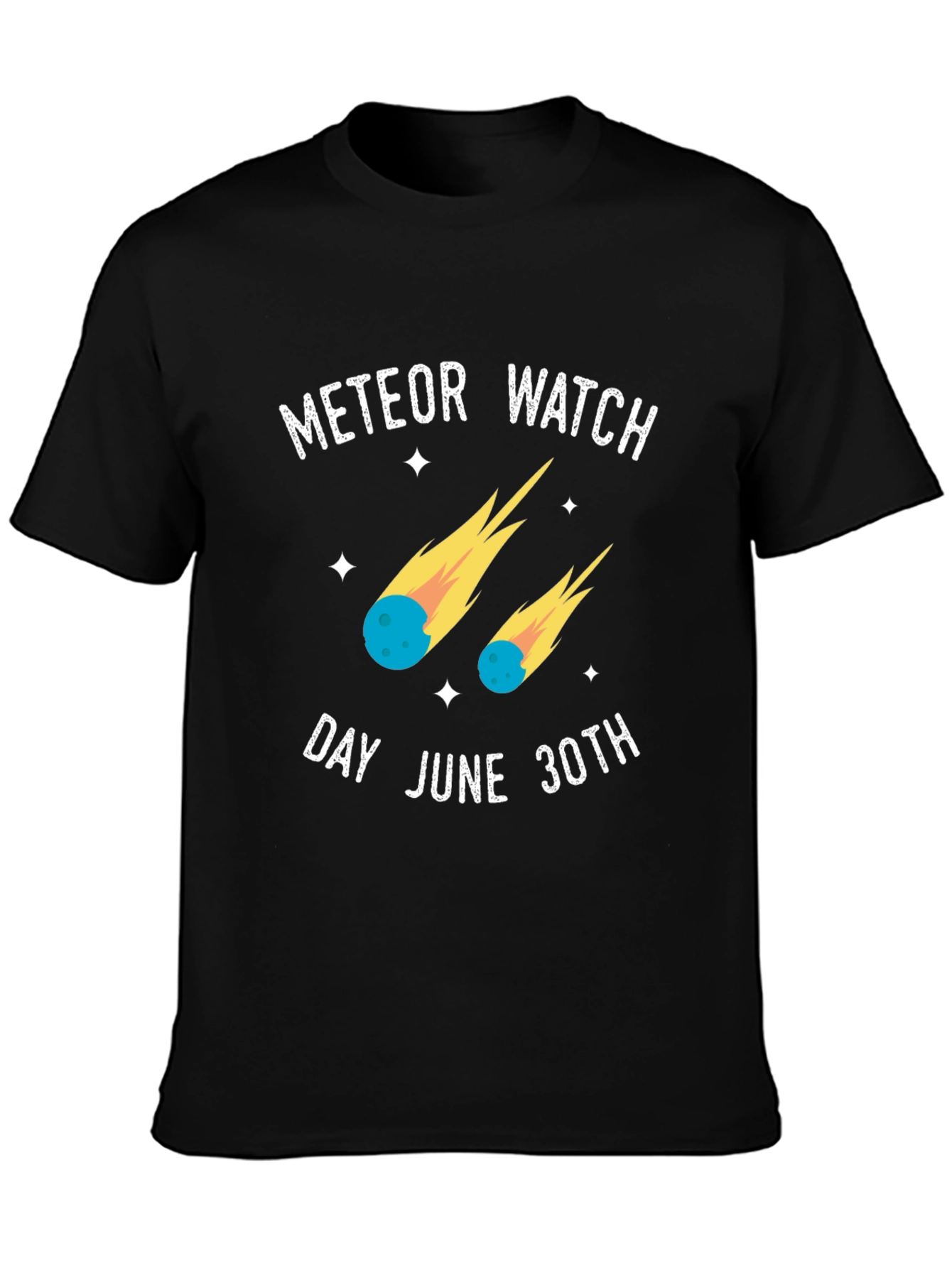 Camiseta Negra Meteor Watch Day June 30th