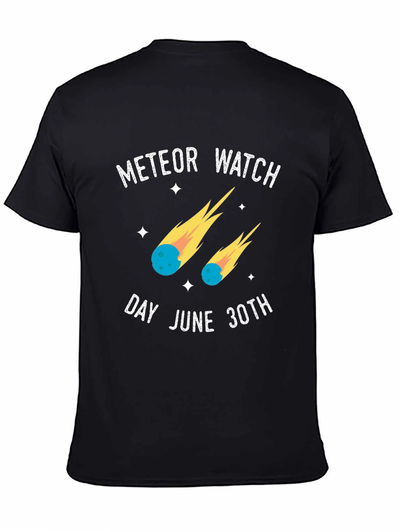 Camiseta Negra Meteor Watch Day June 30th