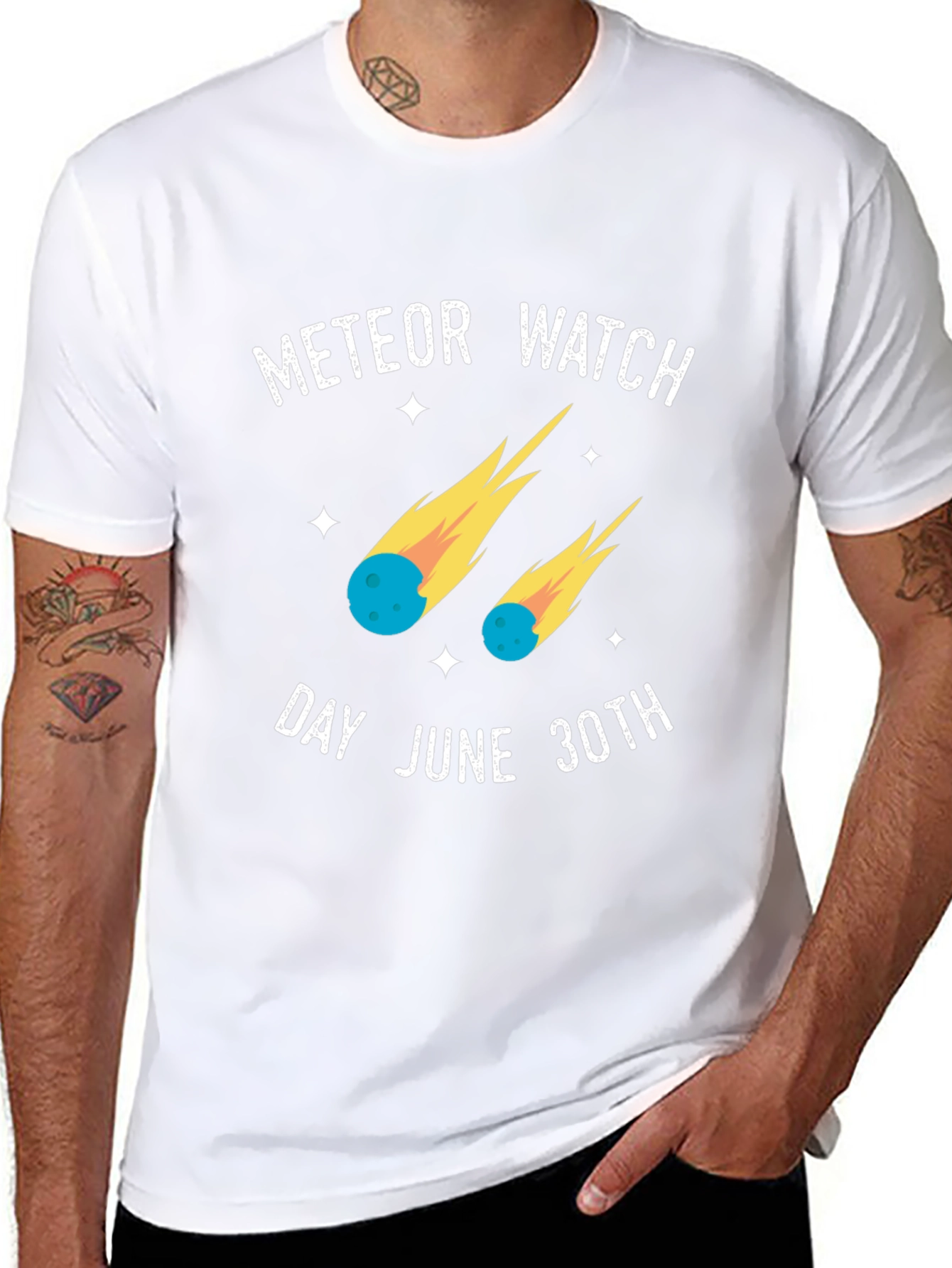 Camiseta Negra Meteor Watch Day June 30th