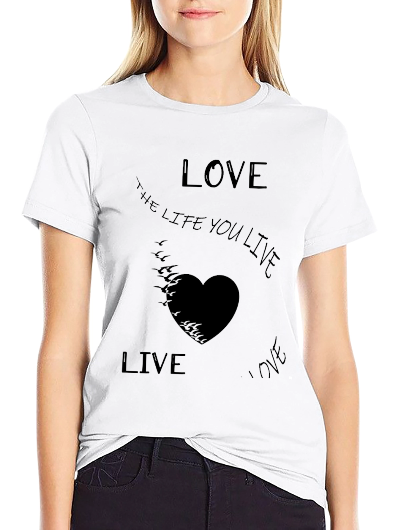 Camiseta Negra Live the Life You Love