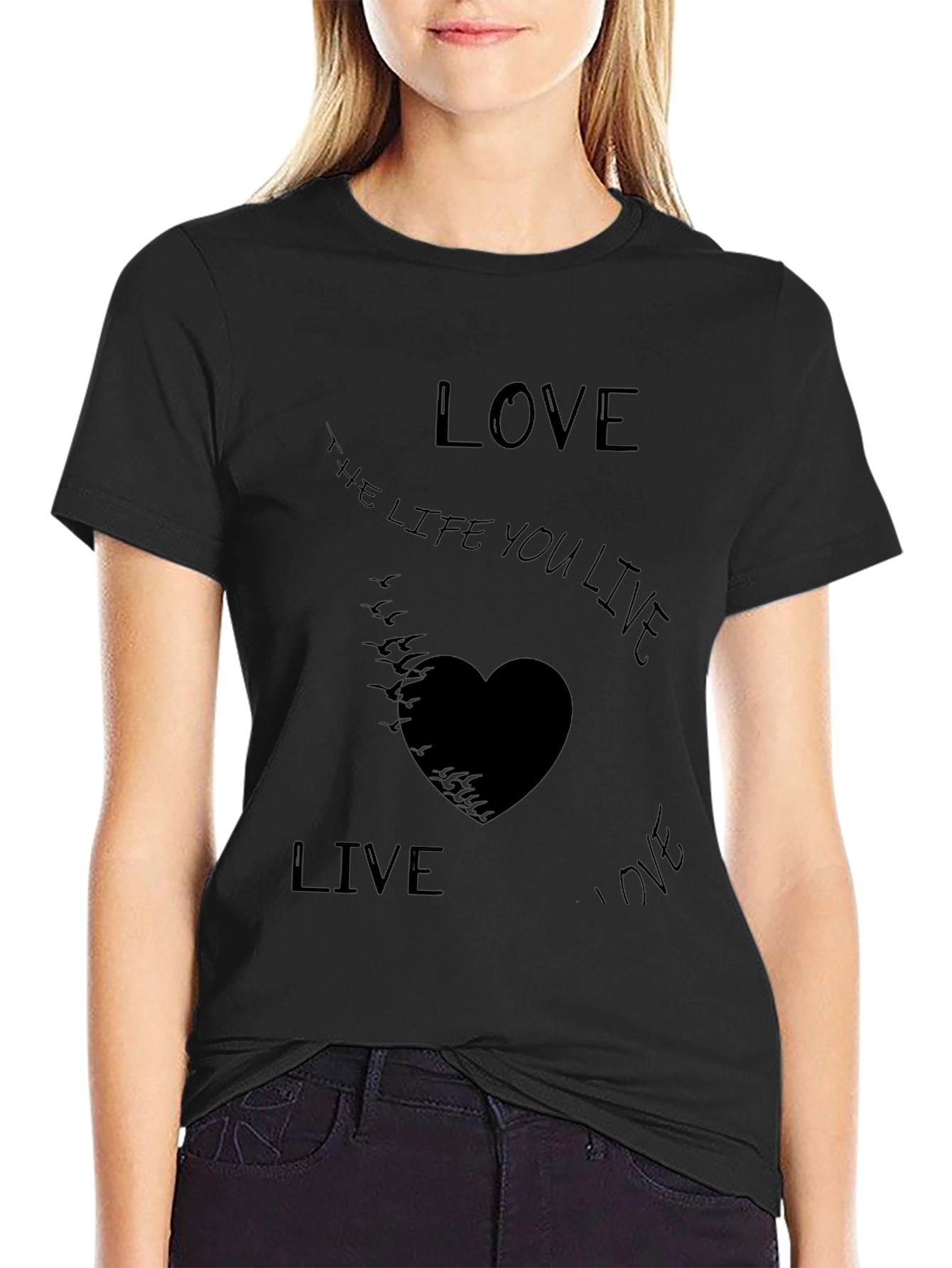 Camiseta Negra Live the Life You Love