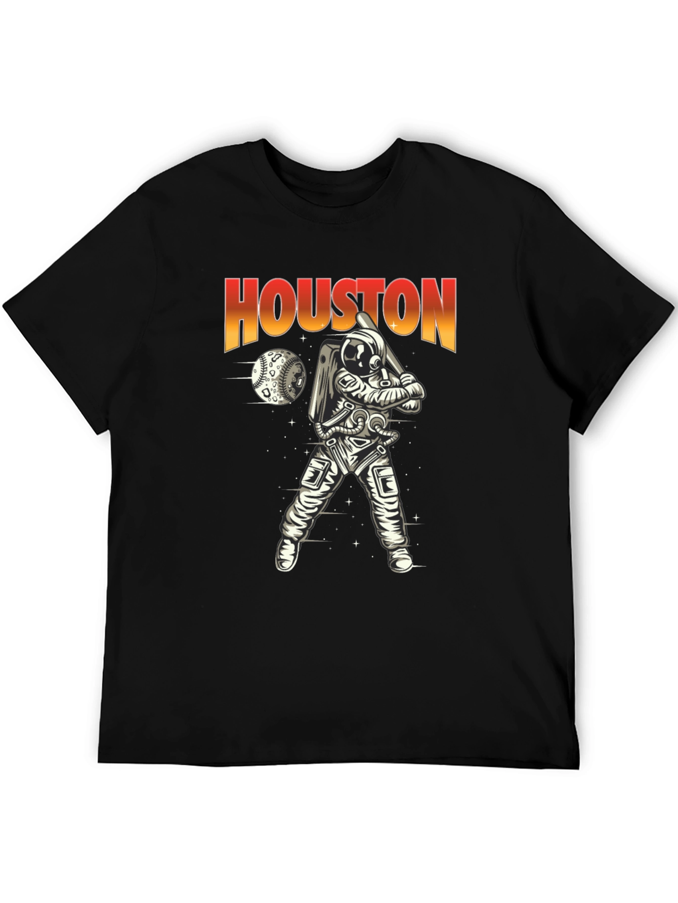 Camiseta Houston Béisbol Espacial para Hombre
