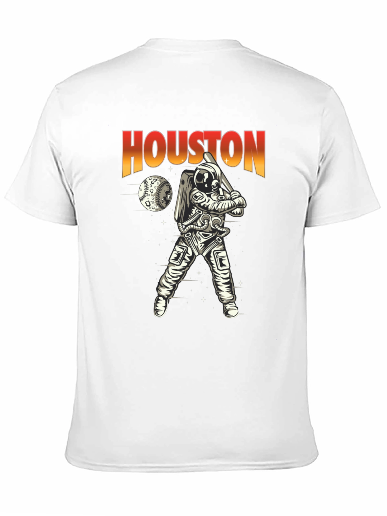 Camiseta Houston Béisbol Espacial para Hombre