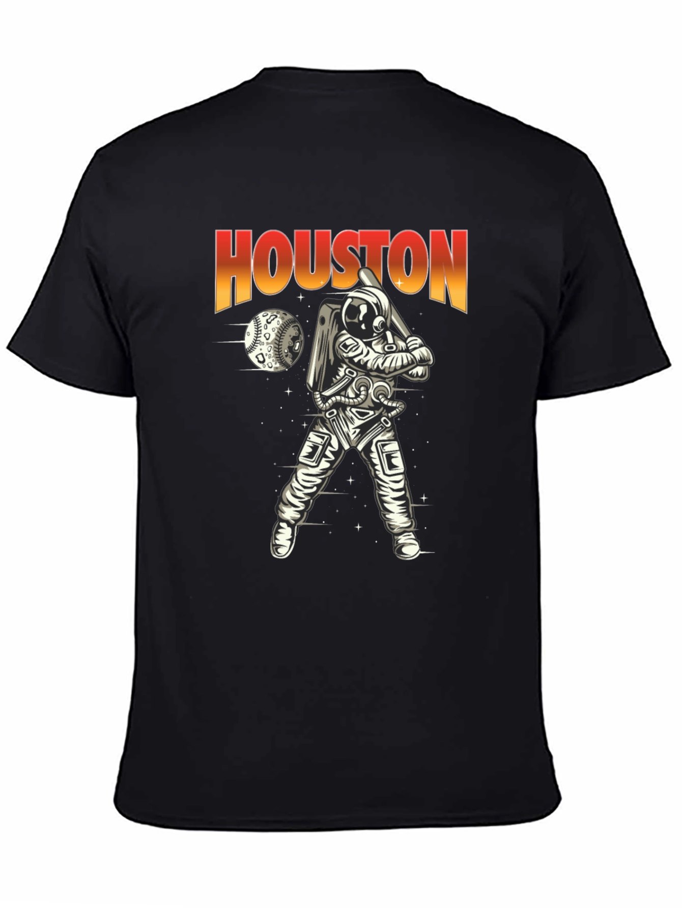 Camiseta Houston Béisbol Espacial para Hombre