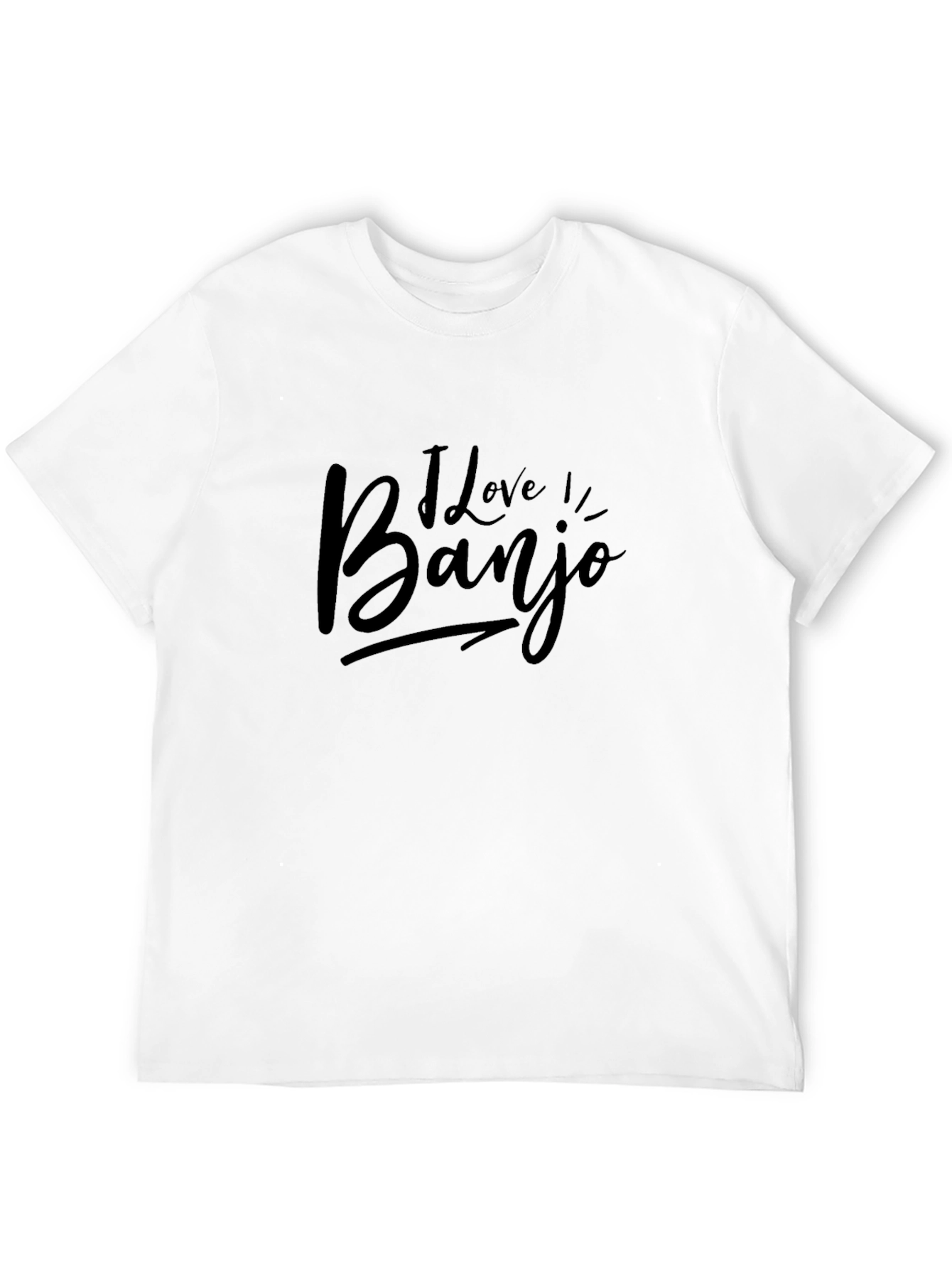 Camiseta Negra Amo Banjo Casual para Hombre