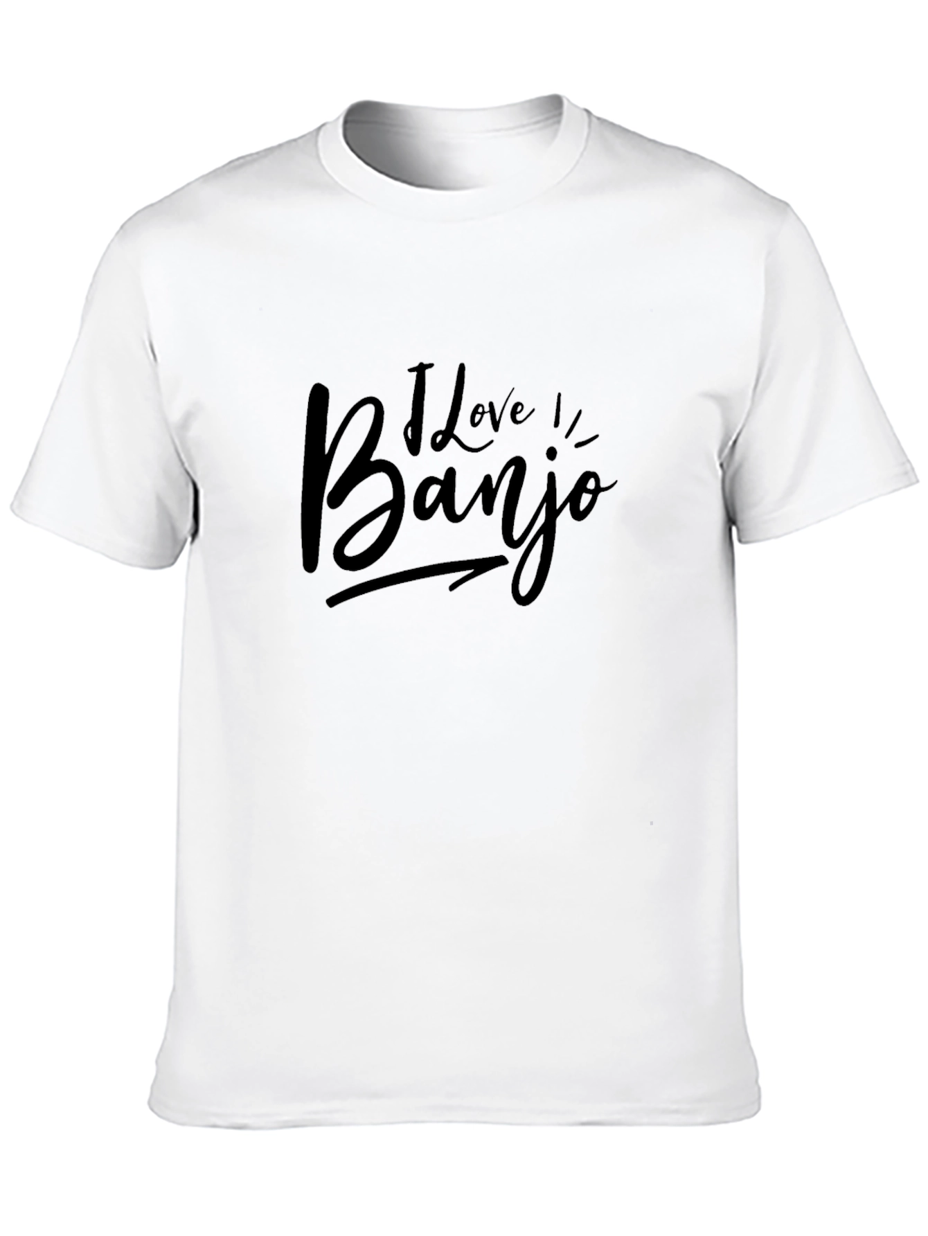 Camiseta Negra Amo Banjo Casual para Hombre