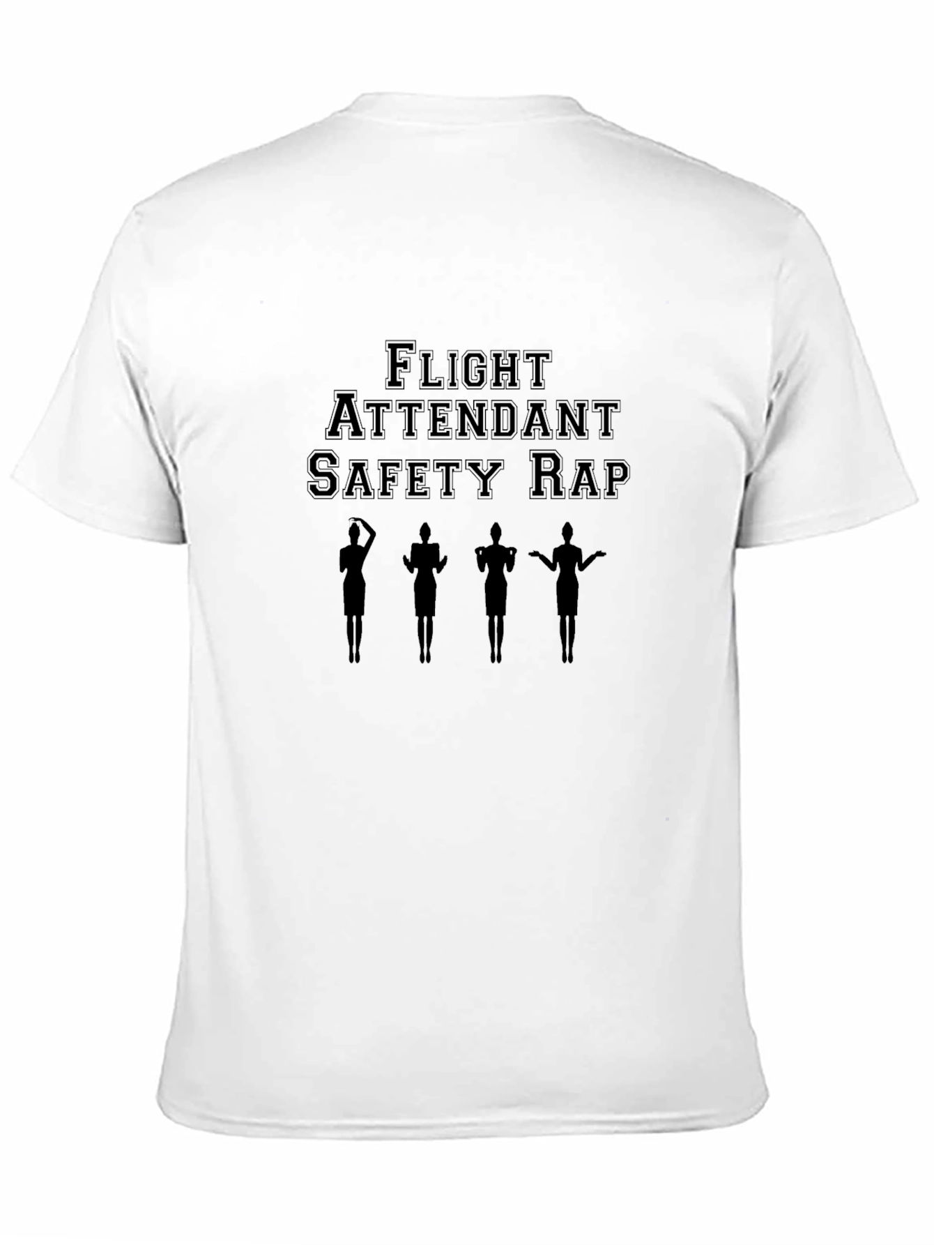 Camiseta Negra Flight Attendant Safety Rap