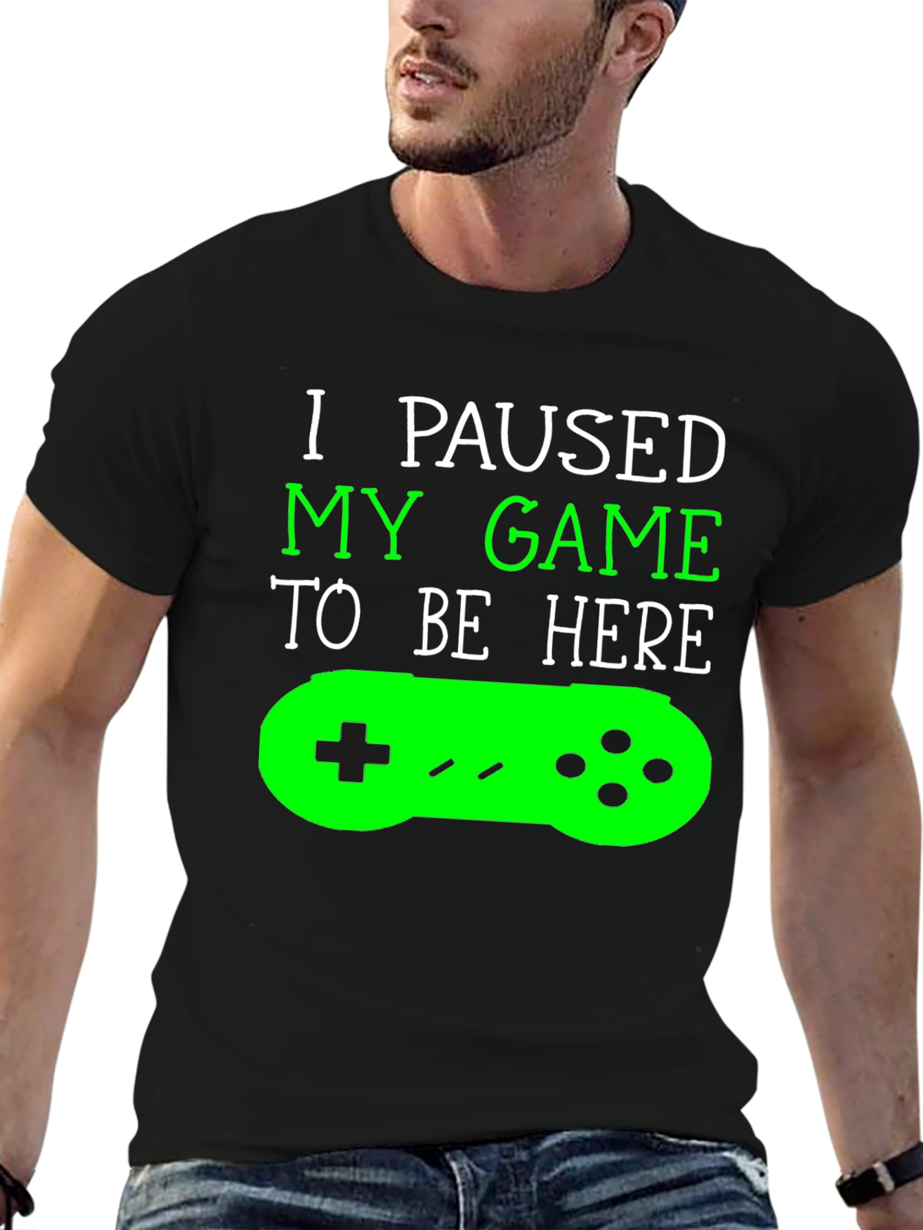Camiseta Gamer: Juego Pausado - ¡Aquí Estoy!