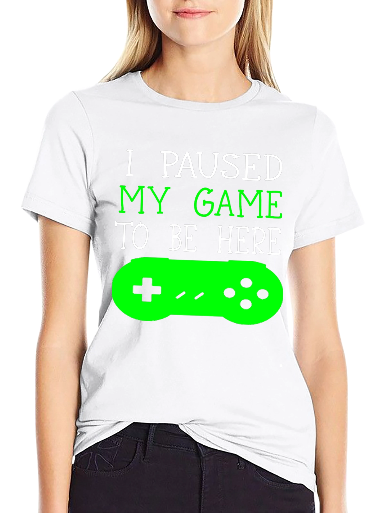 Camiseta Gamer: Juego Pausado - ¡Aquí Estoy!