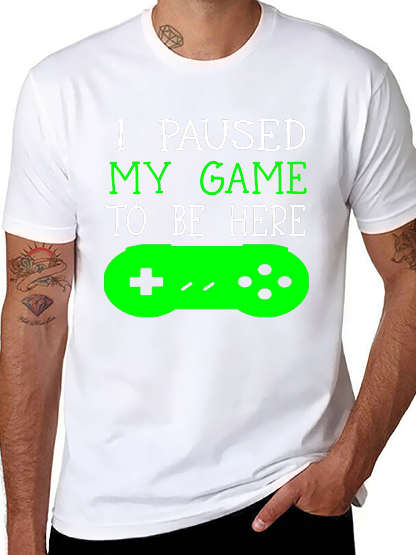 Camiseta Gamer: Juego Pausado - ¡Aquí Estoy!