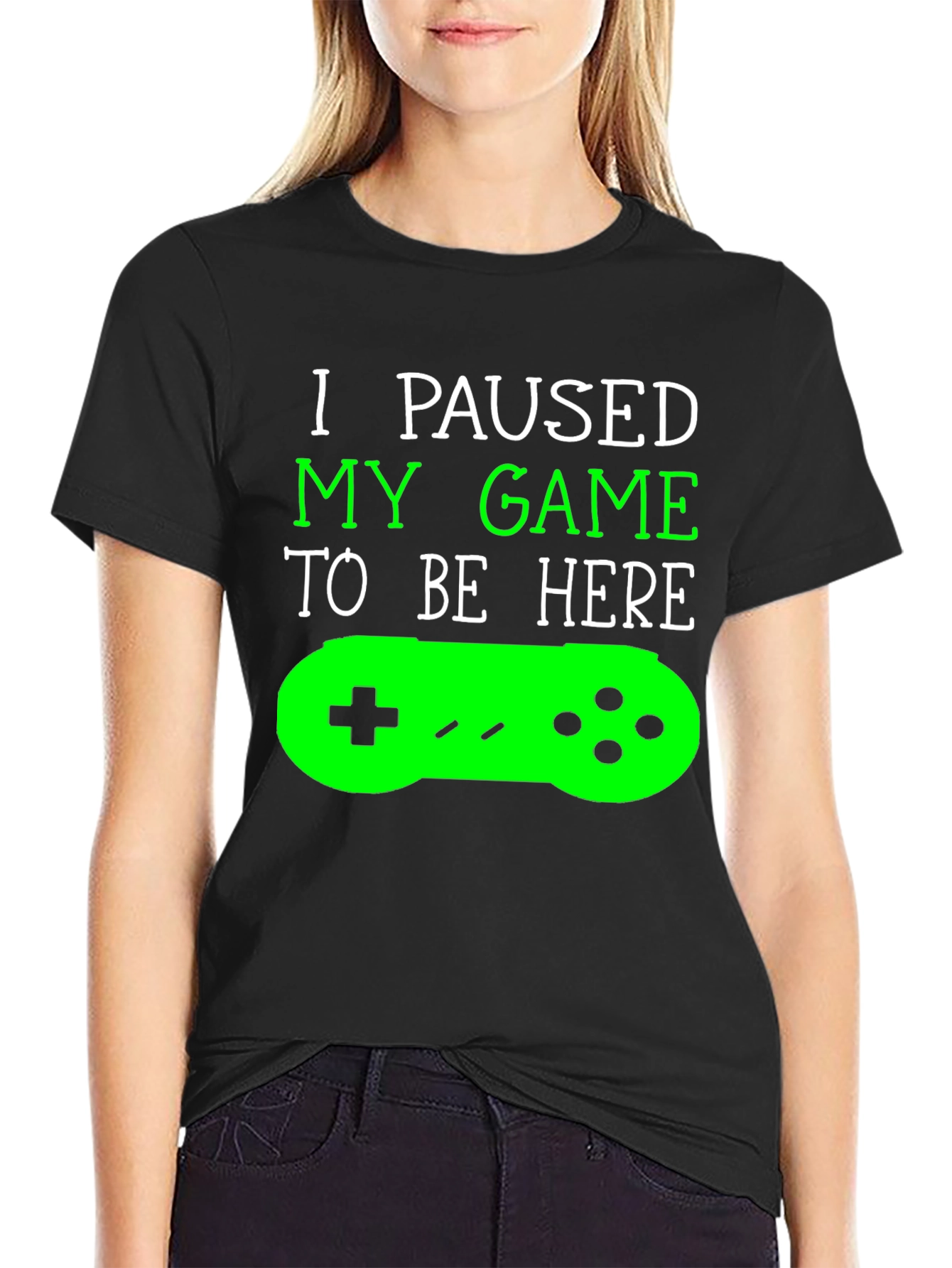 Camiseta Gamer: Juego Pausado - ¡Aquí Estoy!