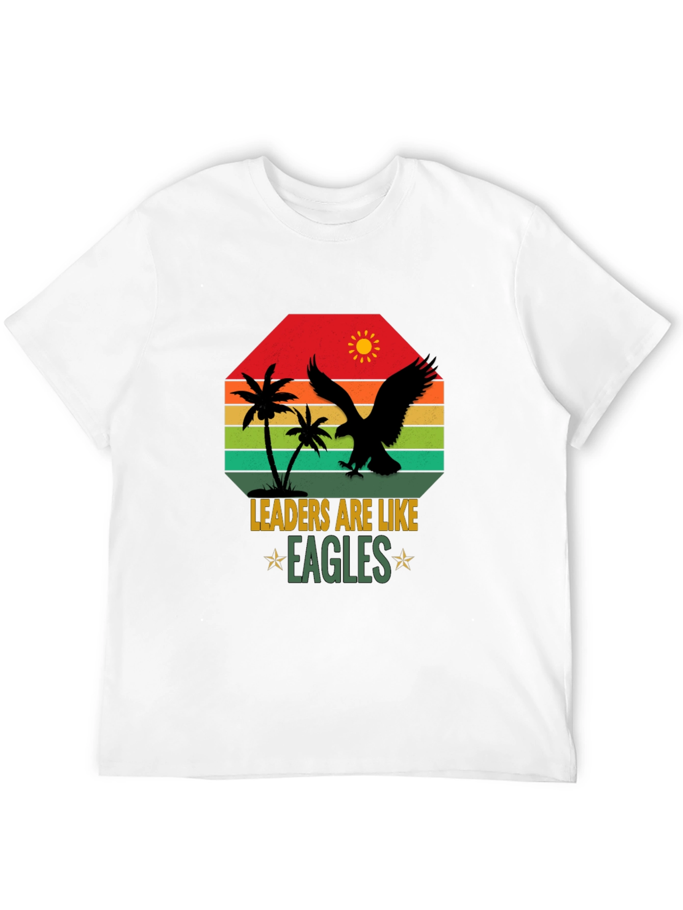 Camiseta Hombre: Liderazgo Águila Sunset