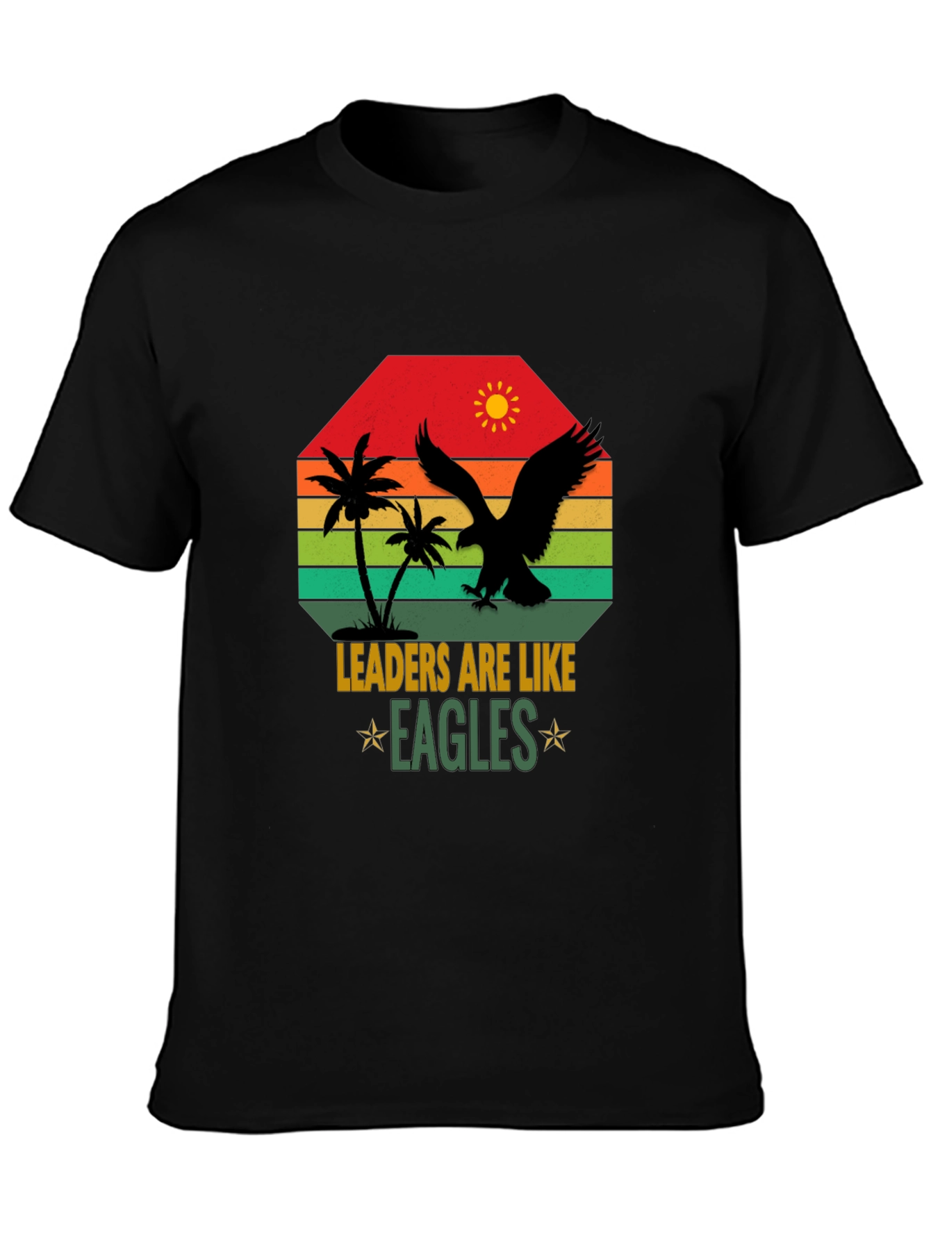Camiseta Hombre: Liderazgo Águila Sunset