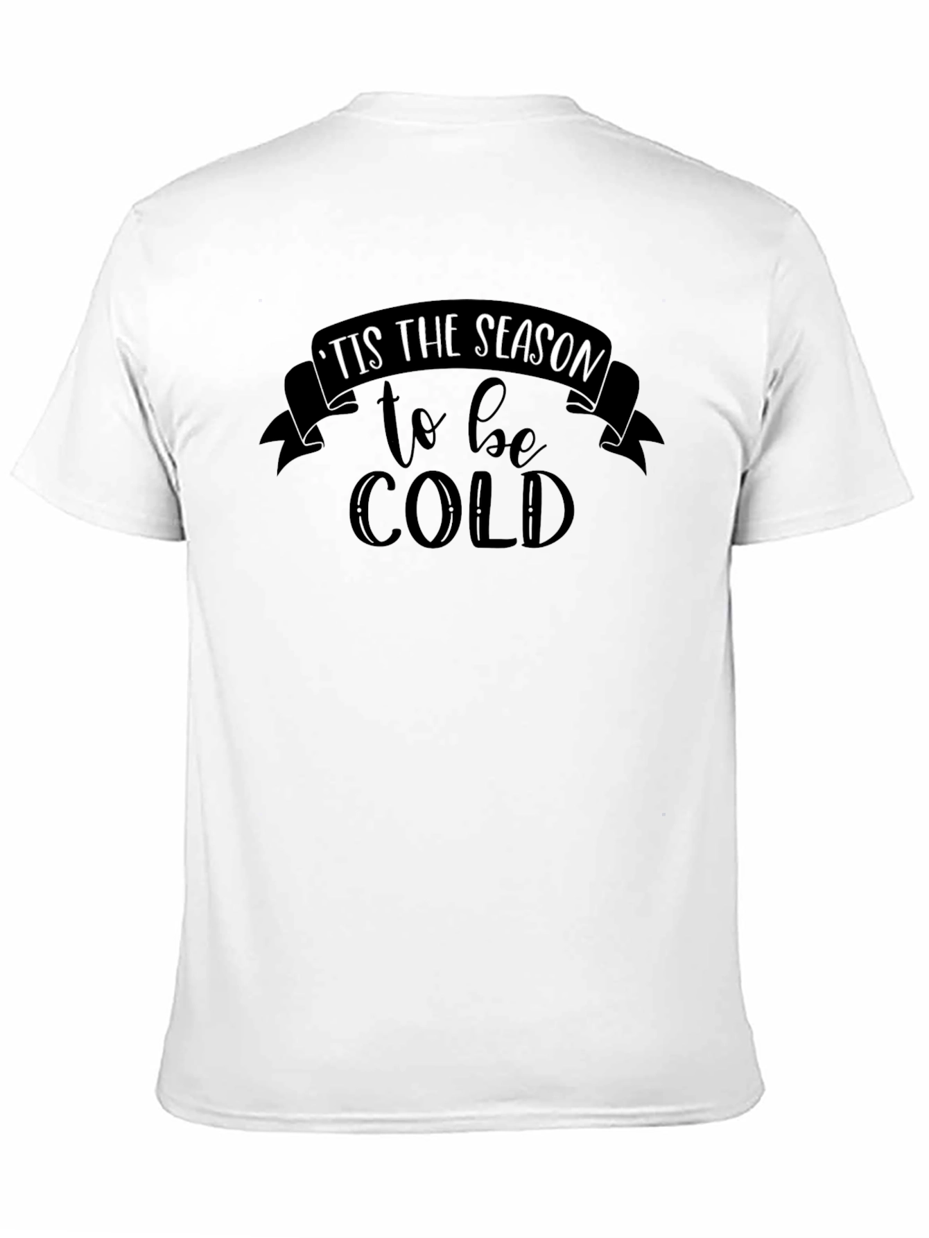 Camiseta Negra: Es la Temporada para Tener Frío