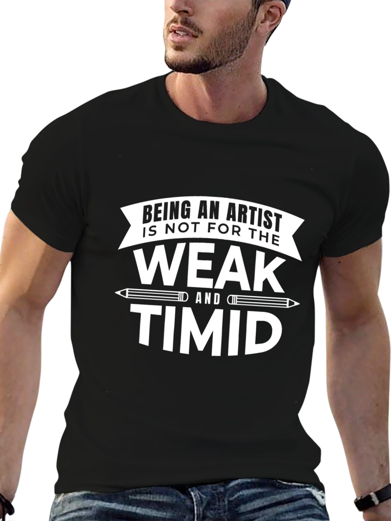 Camiseta Negra Ser Artista No Es Para Débiles